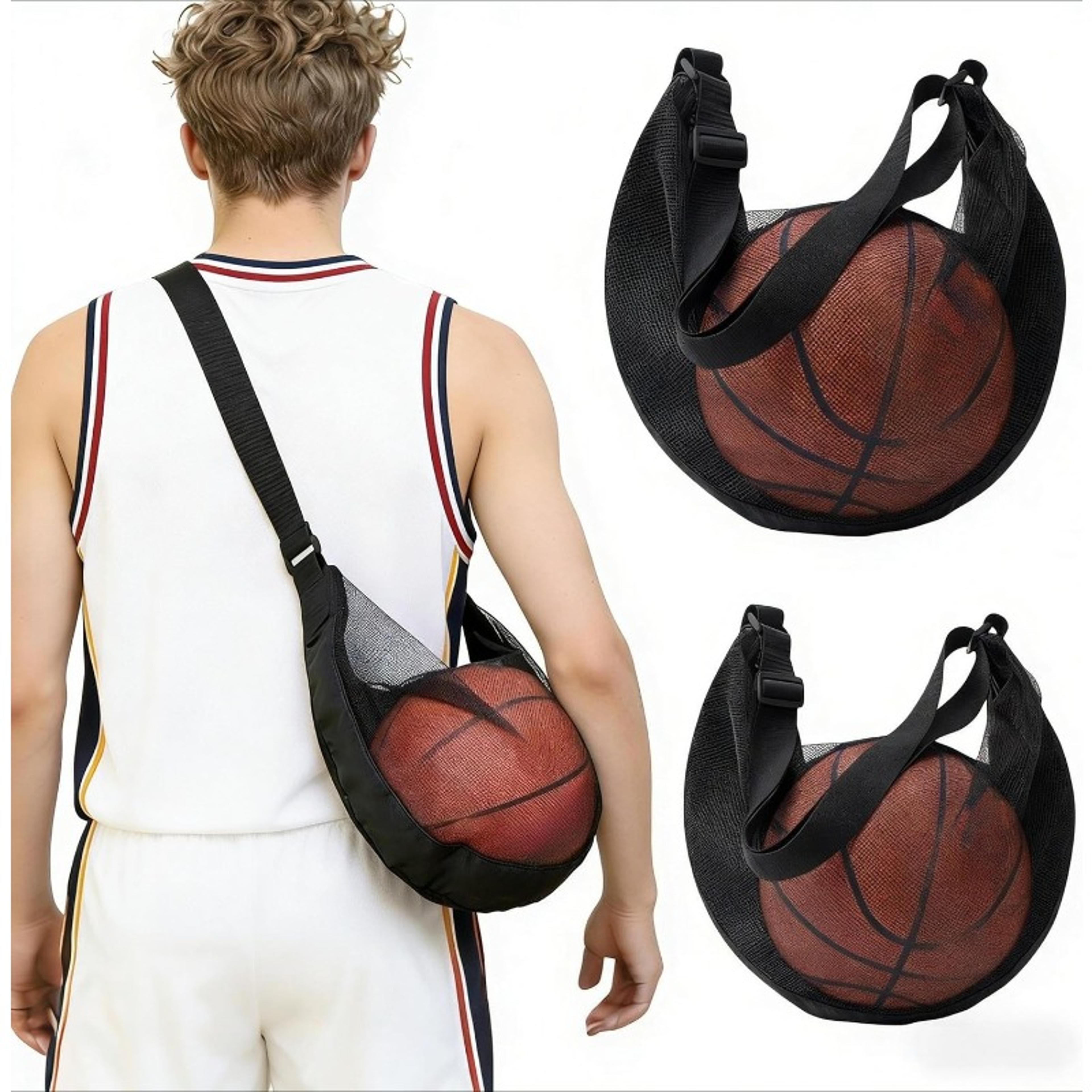 portable basketball bag with adjustable strap sports ball carrier for soccer volleyball and basketball