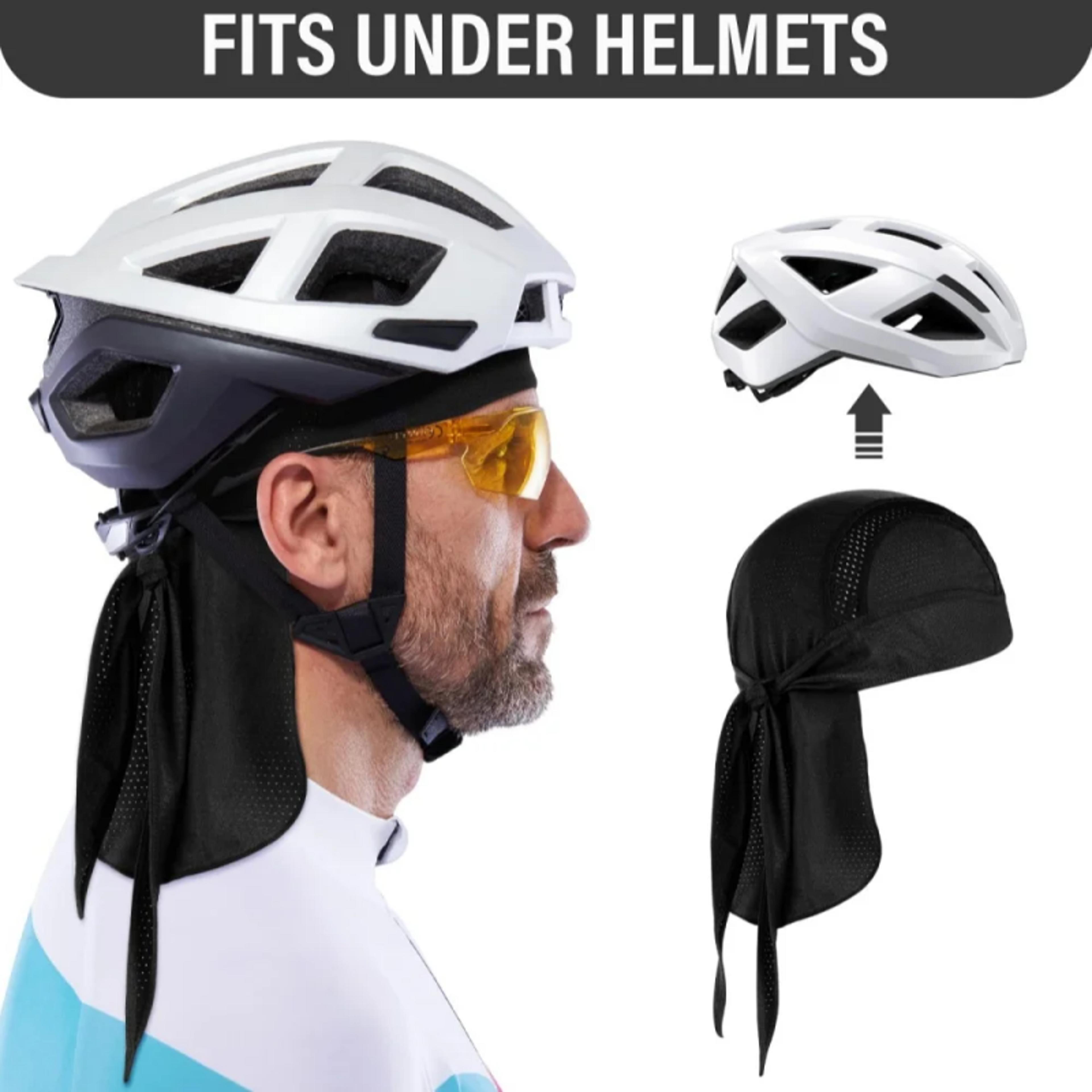 cycling headwear sweat wicking helmet liner quick dry sports skull cap