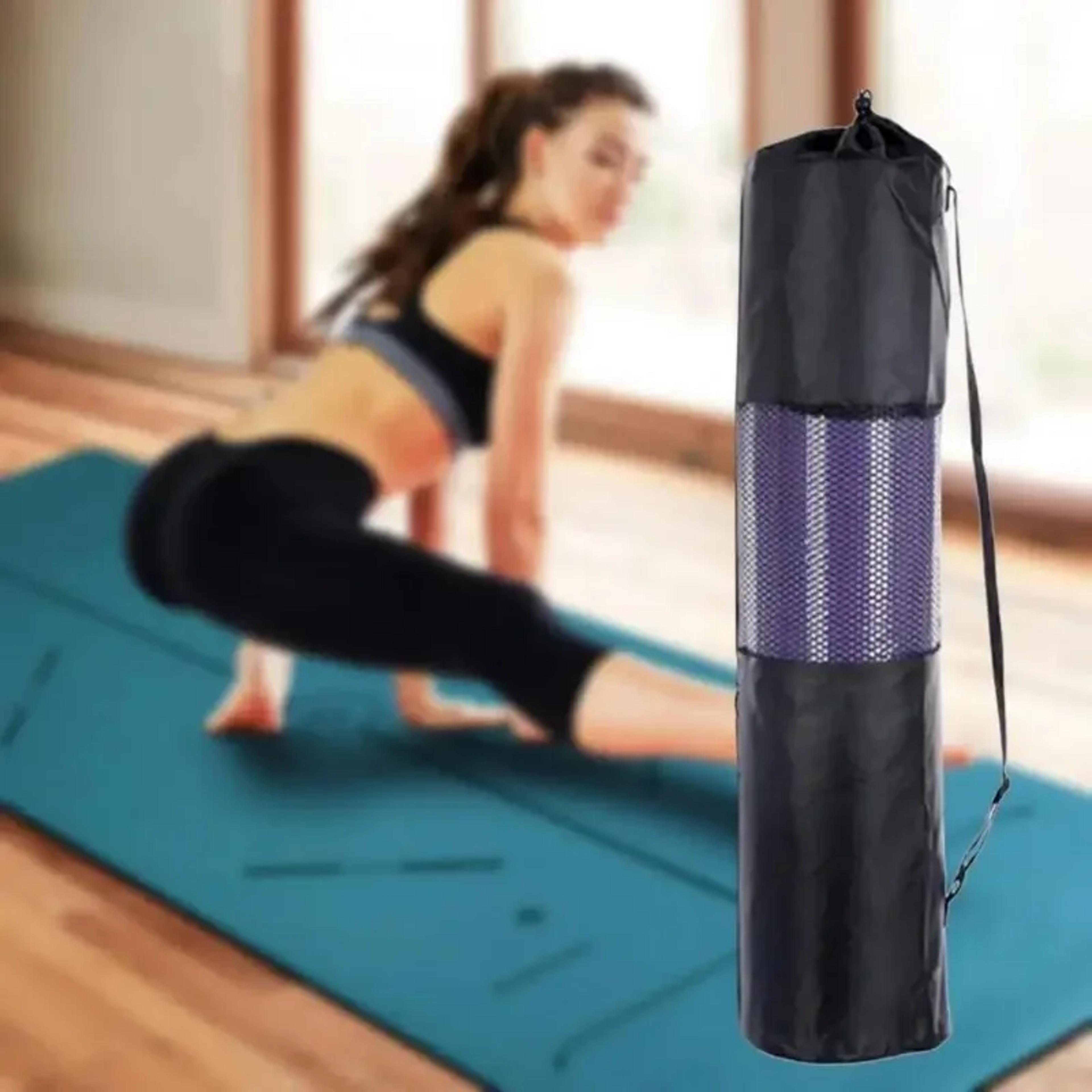 eco friendly yoga mat bag with adjustable carry sling for gym and home workouts