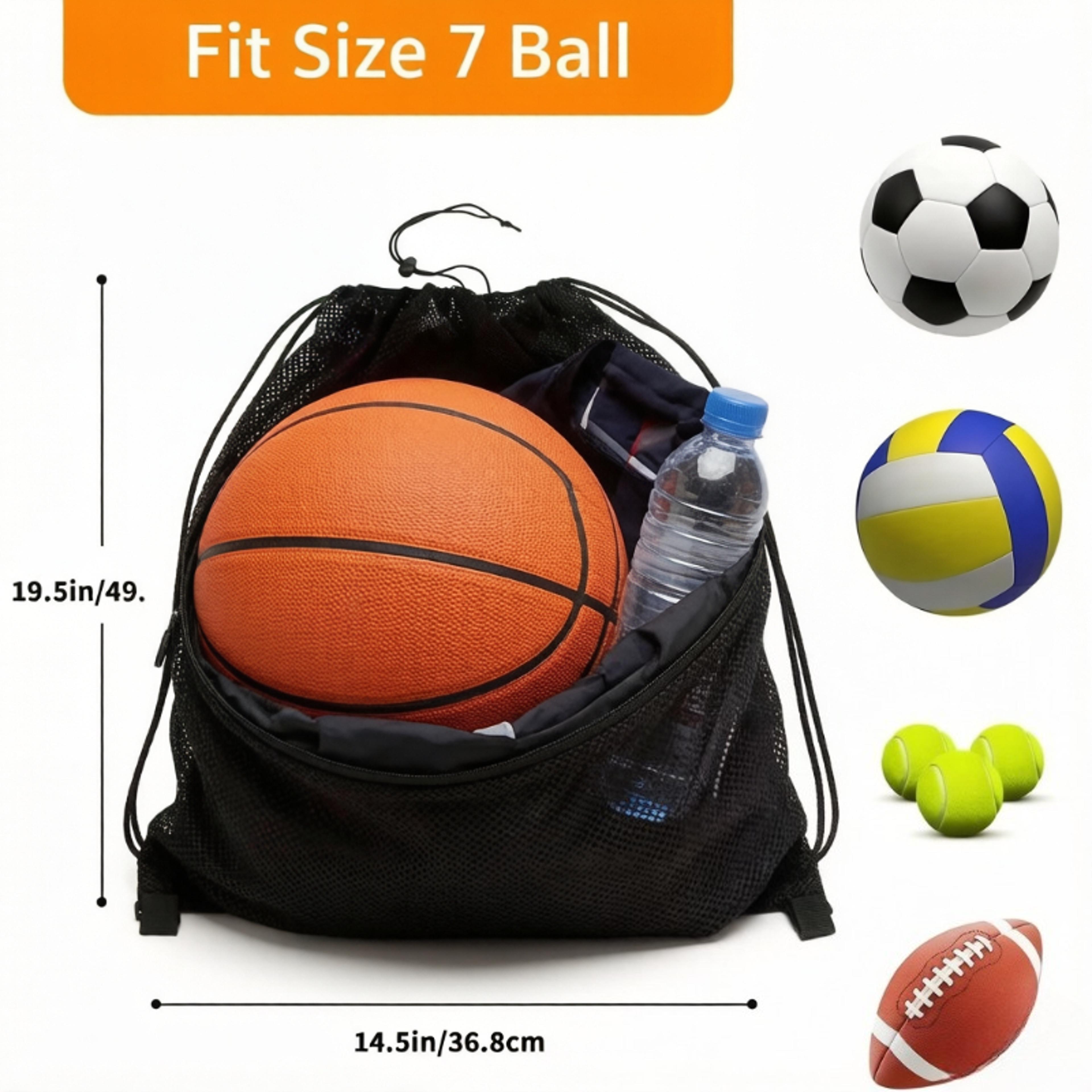 basketball backpack large capacity mesh sports bag for soccer volleyball gym training