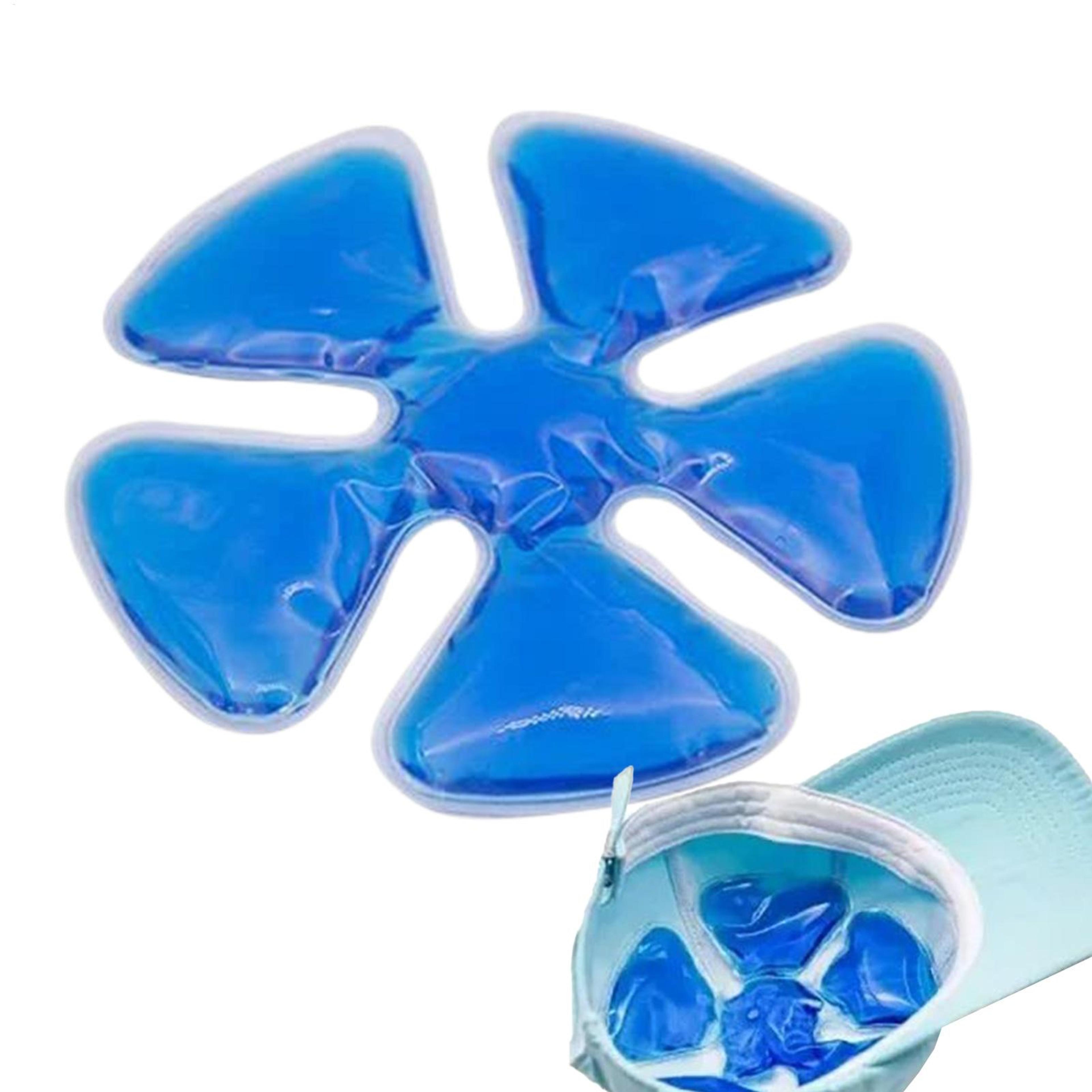 reusable helmet cooling ice pack adjustable gel cold pad for sports and travel