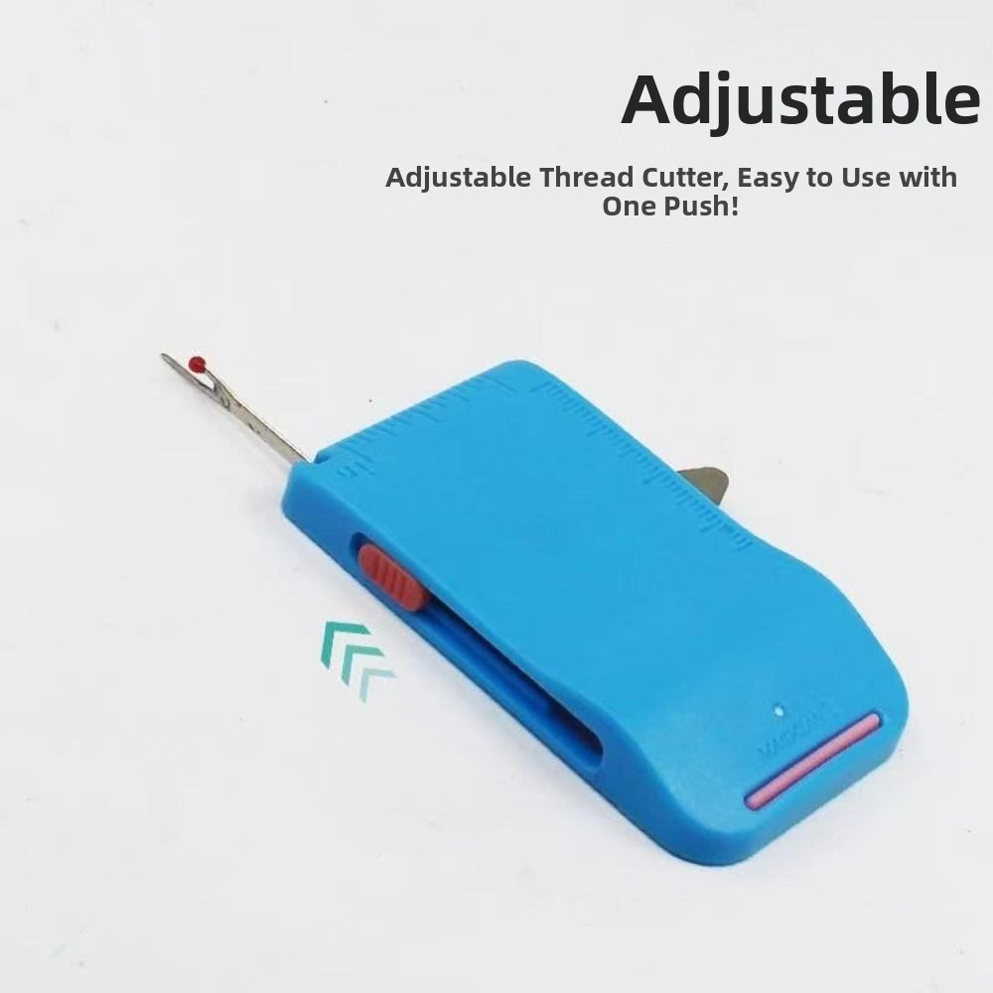 adjustable magnetic sewing guide with built in seam ripper and measurement ruler