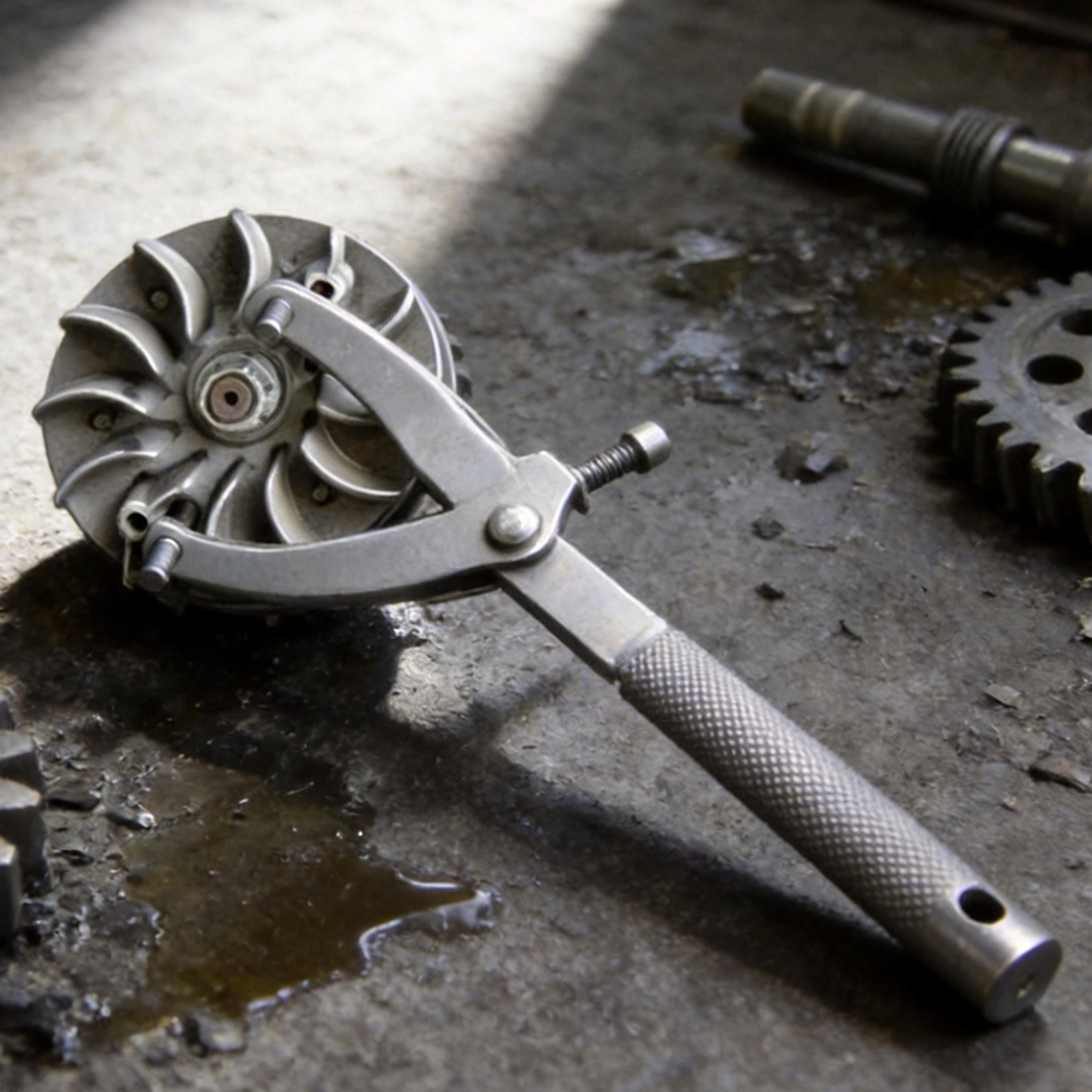 y type flywheel wrench for scooter moped clutch and pulley repair