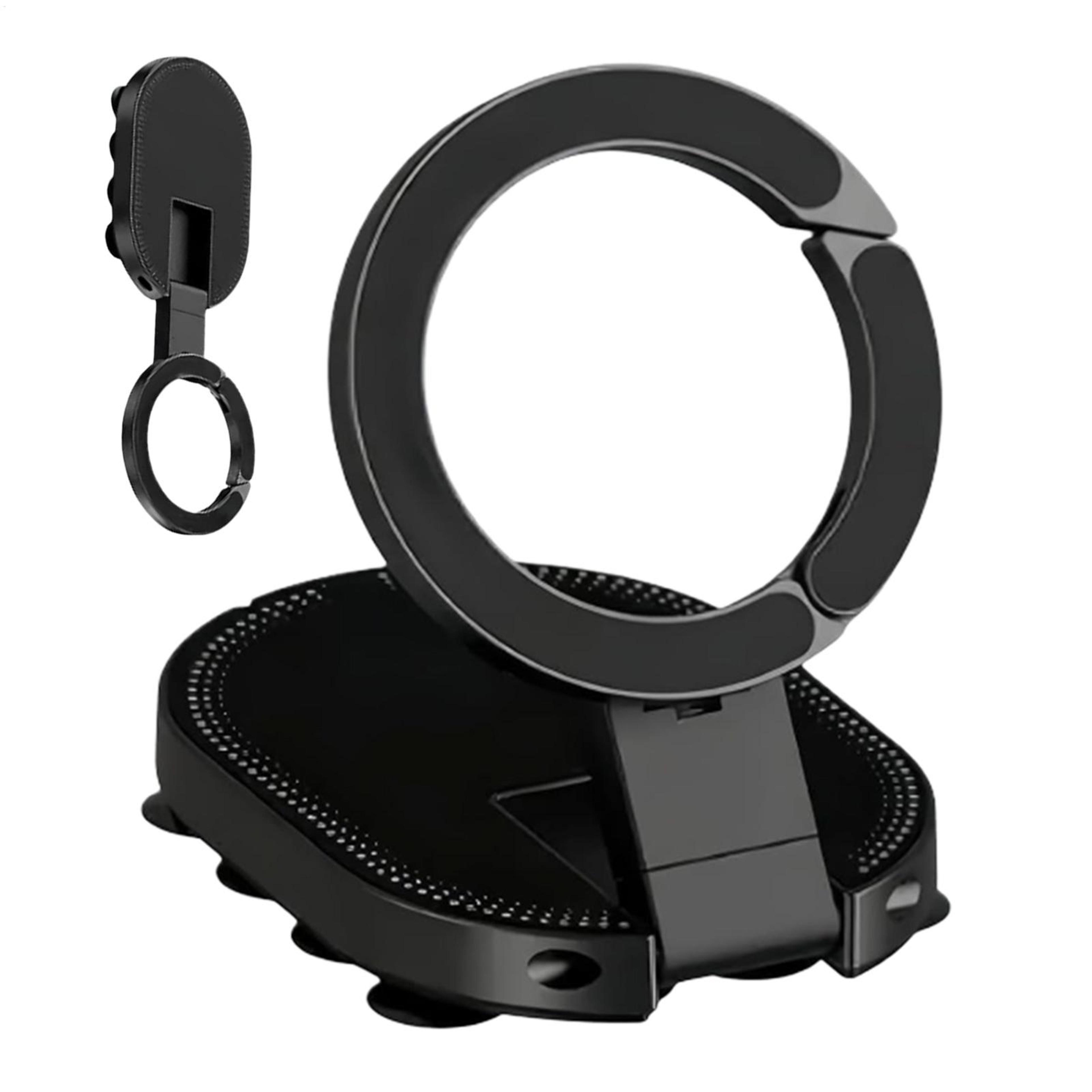 magnetic suction cup phone mount grip for hands free selfies and video calls