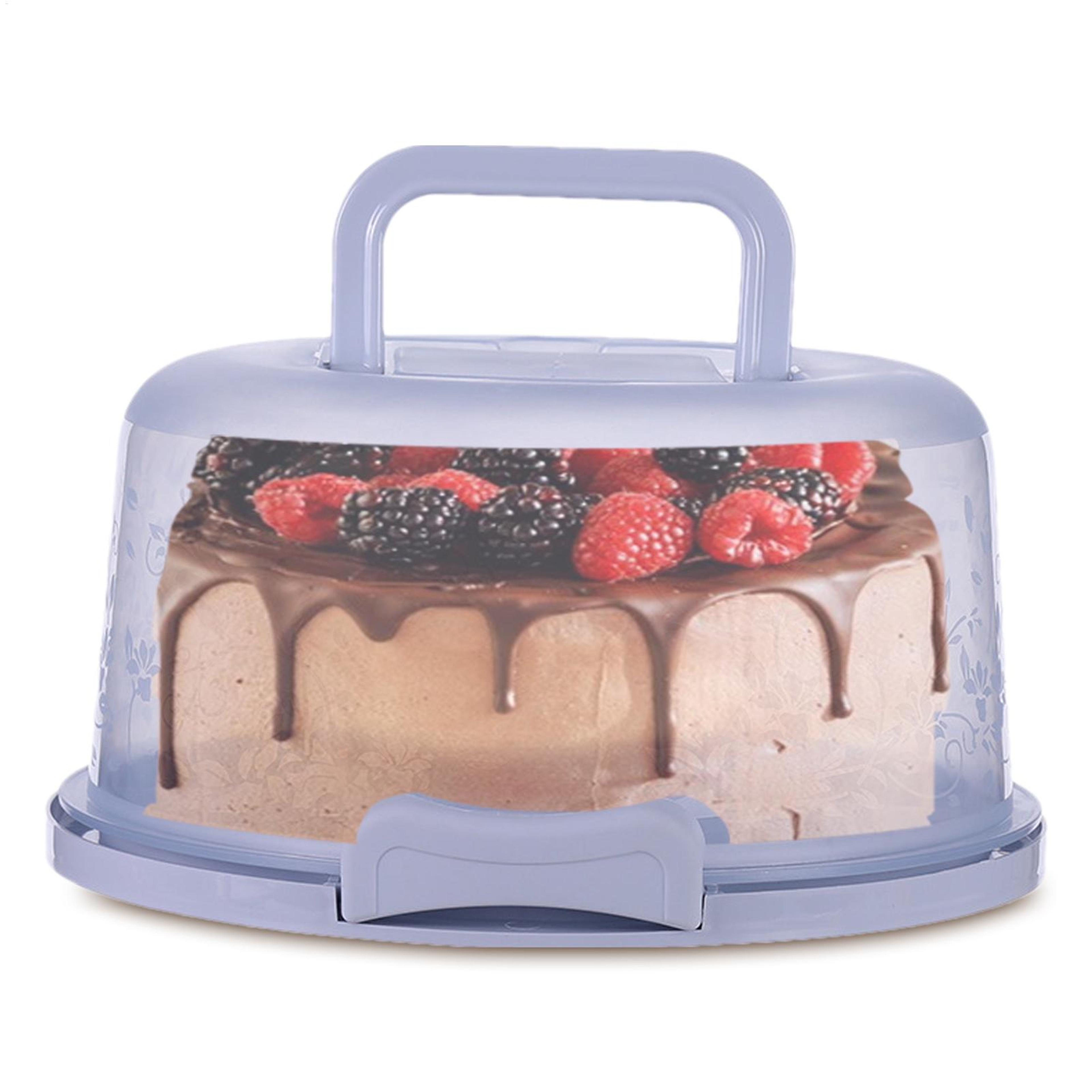 reusable cake container with lid transparent dome cake carrier for bakery storage and parties