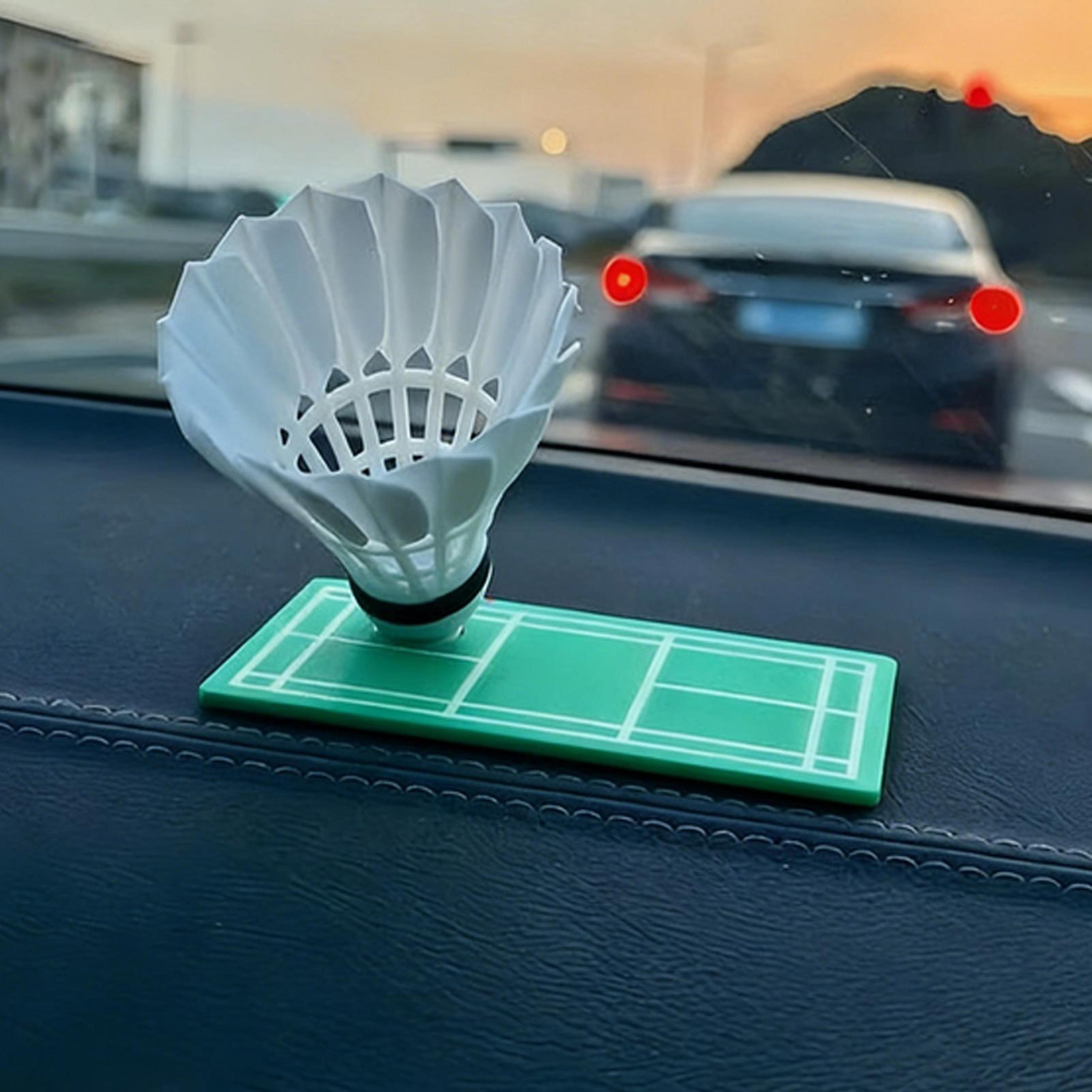 badminton shuttlecock car dashboard ornament