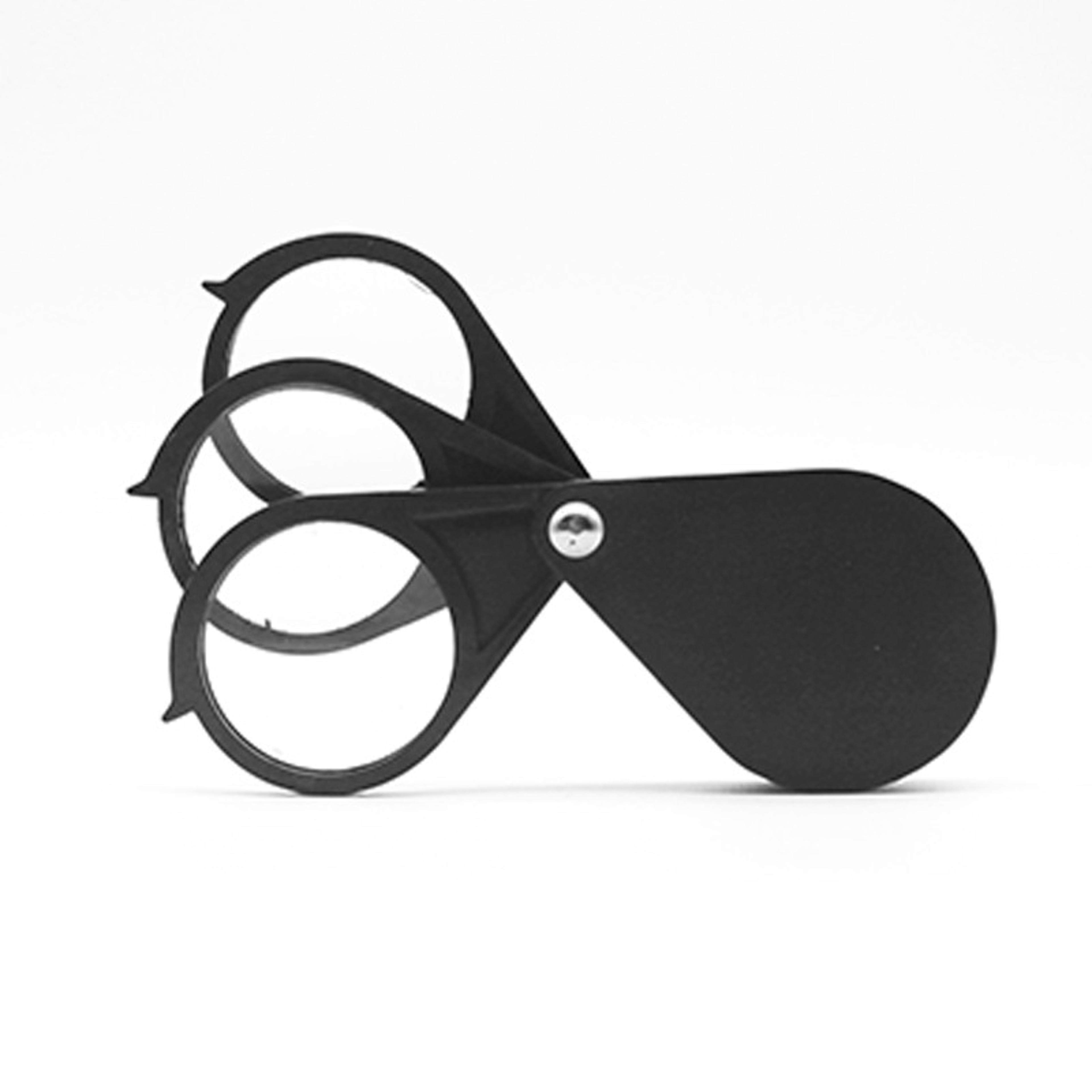 clear view foldable dual lens pocket magnifier
