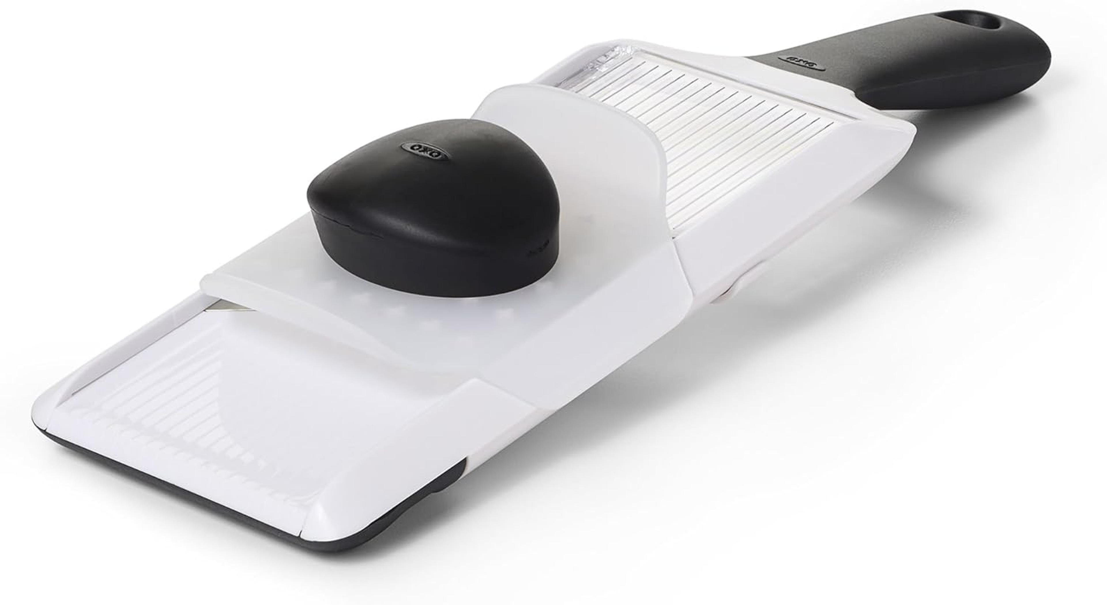 adjustable handheld mandoline slicer for fast uniform vegetable prep