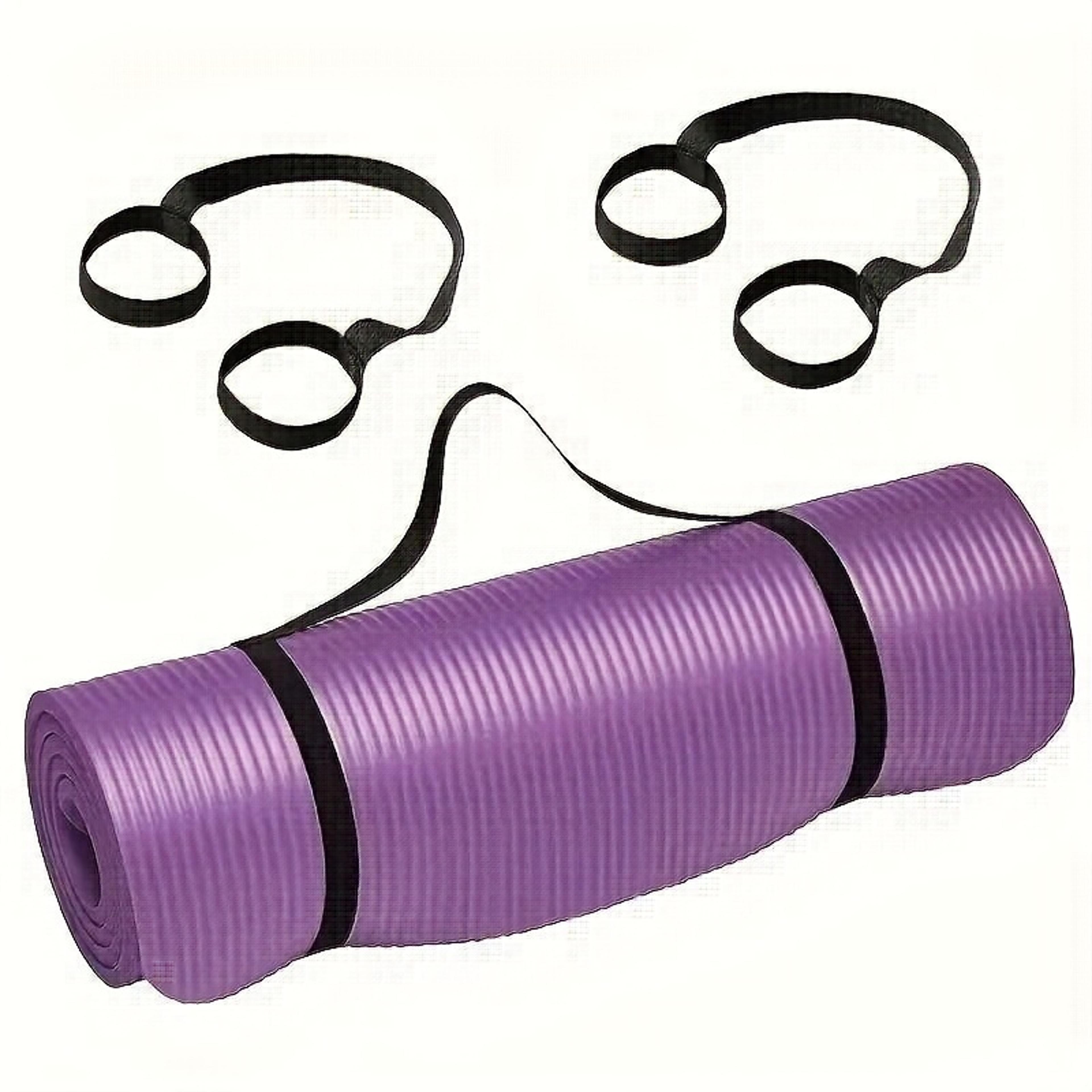 adjustable yoga mat carry strap and elastic storage holder