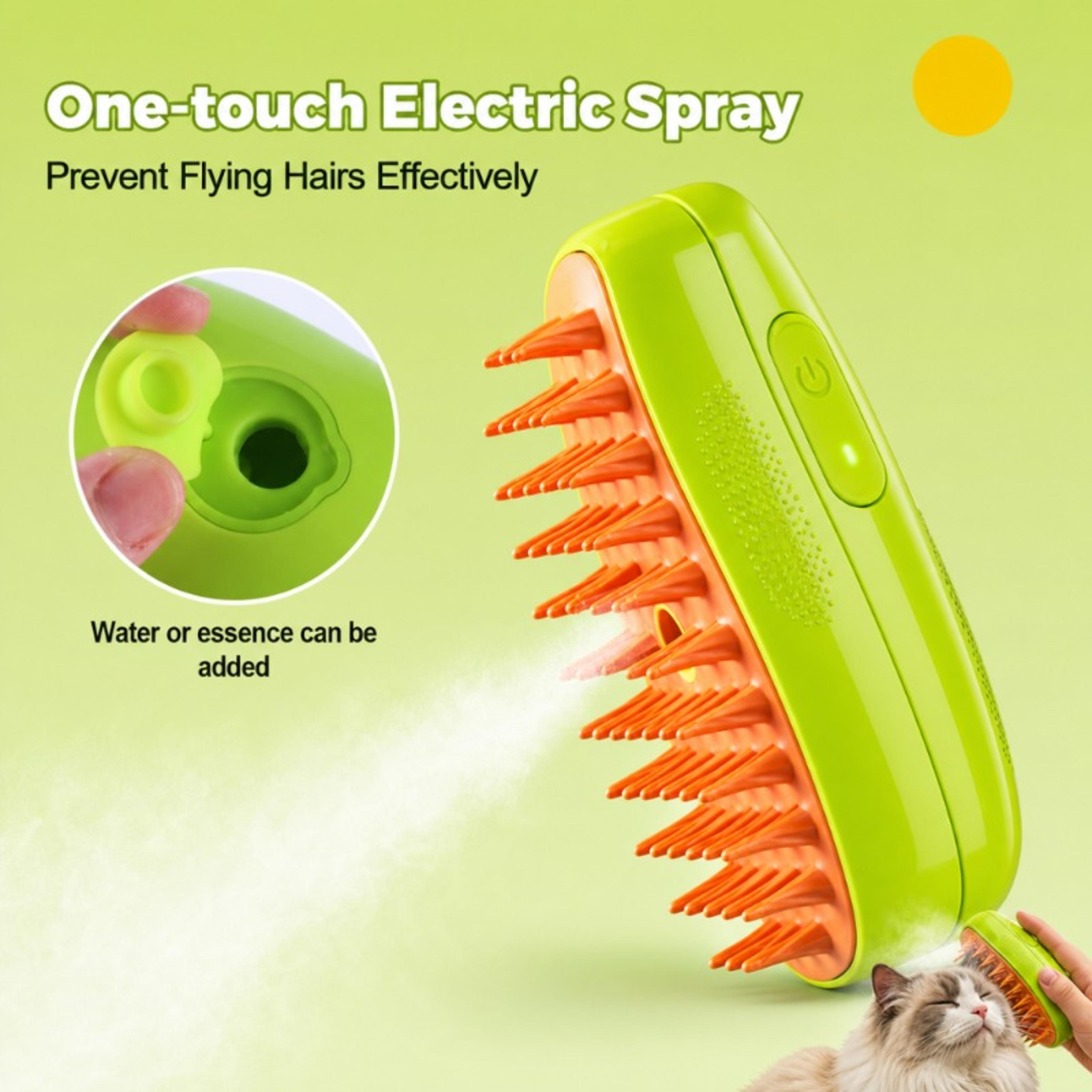 pet steam brush for cats and dogs