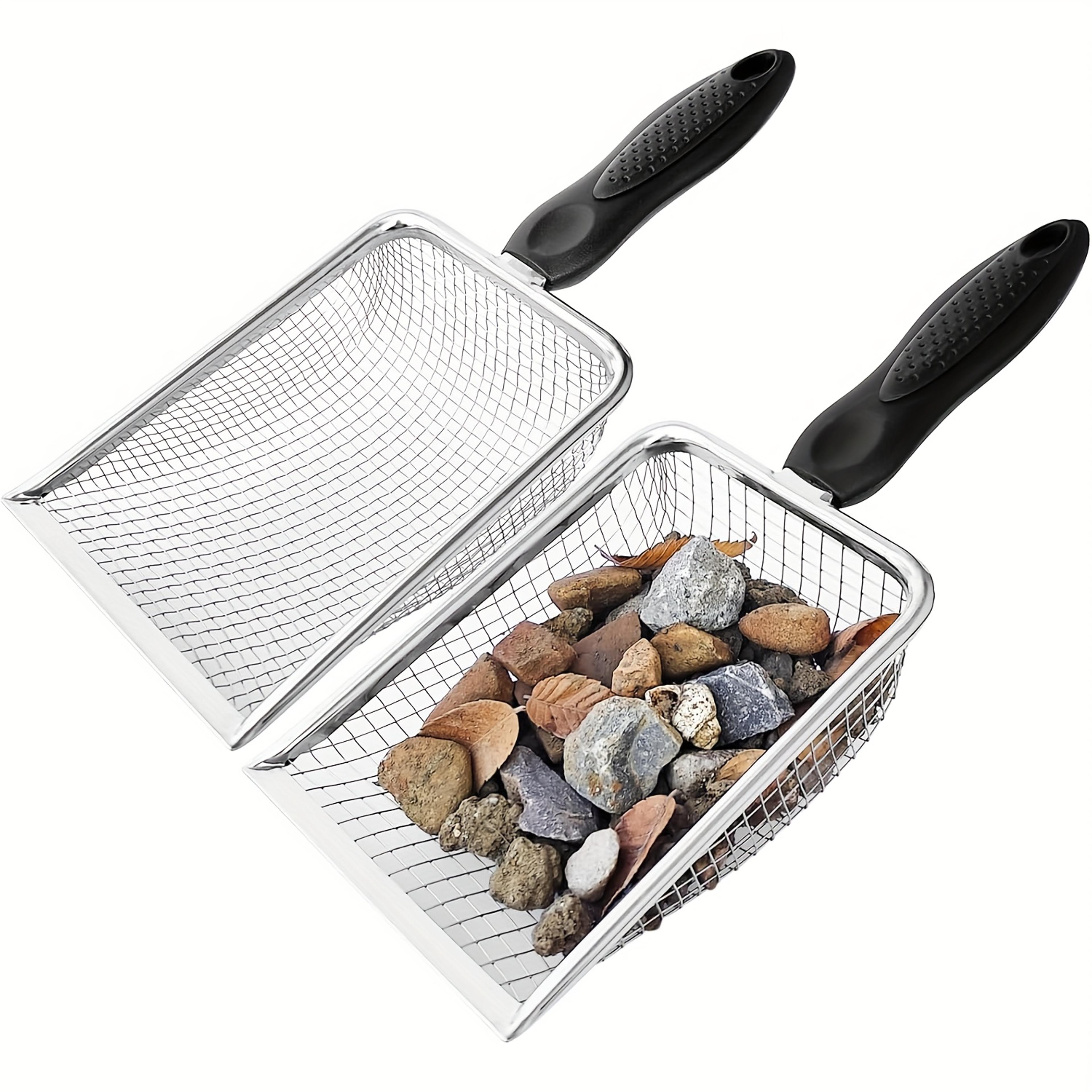 handheld garden soil sieve for compost sand and stone