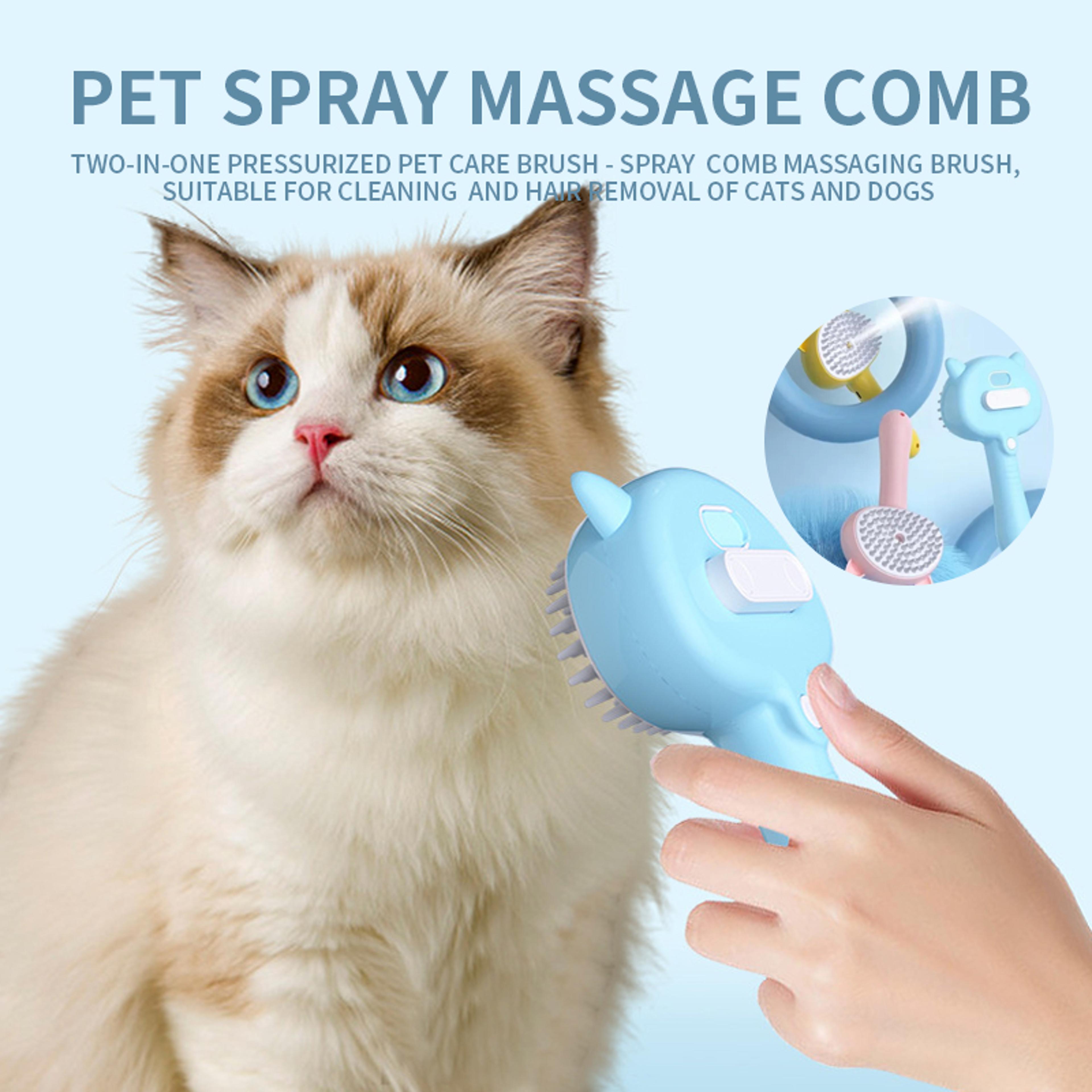 mist care pet spray grooming brush for shedding and detangling
