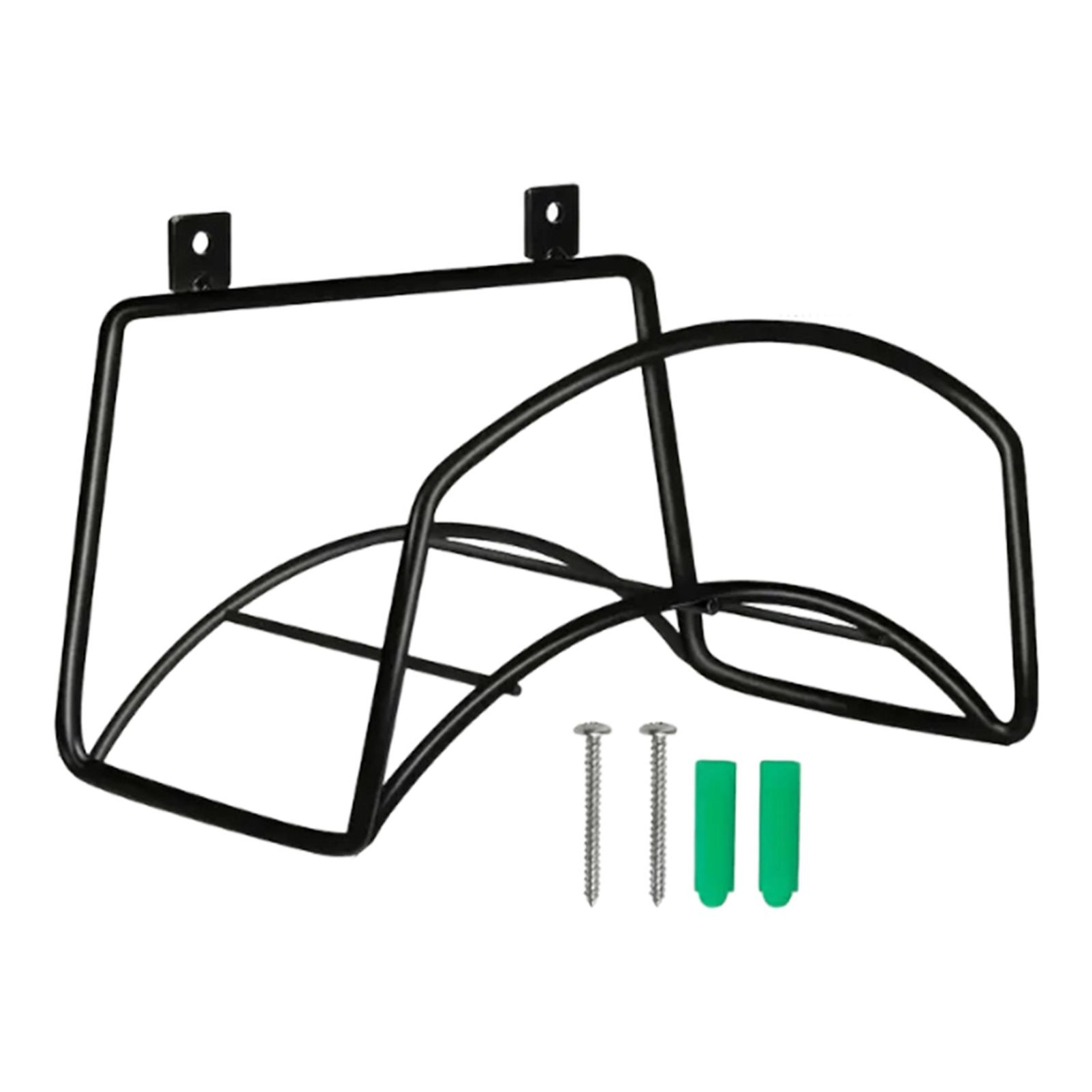 space saving wall mounted garden hose holder and outdoor storage rack