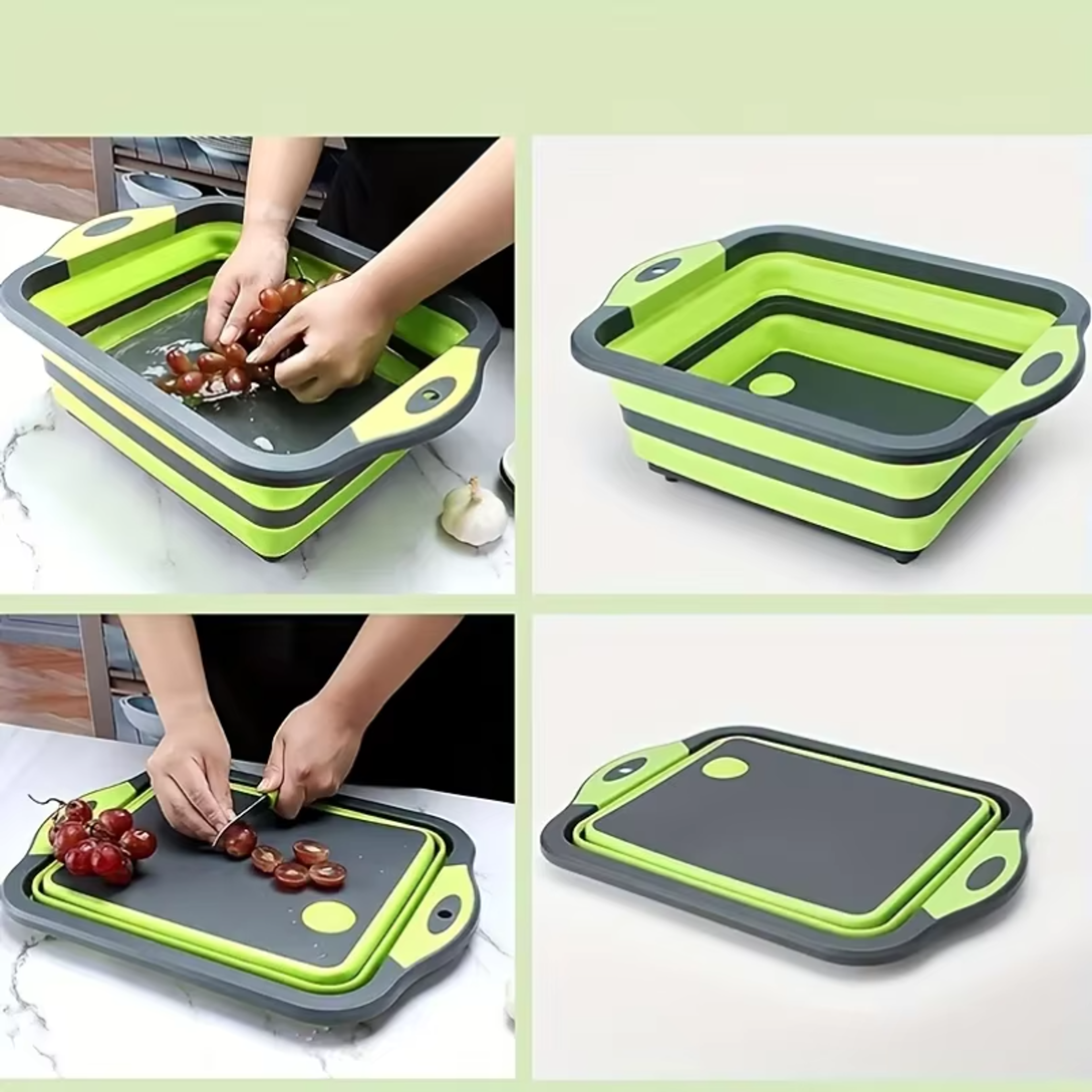 portable folding wash basin with built in sink and storage