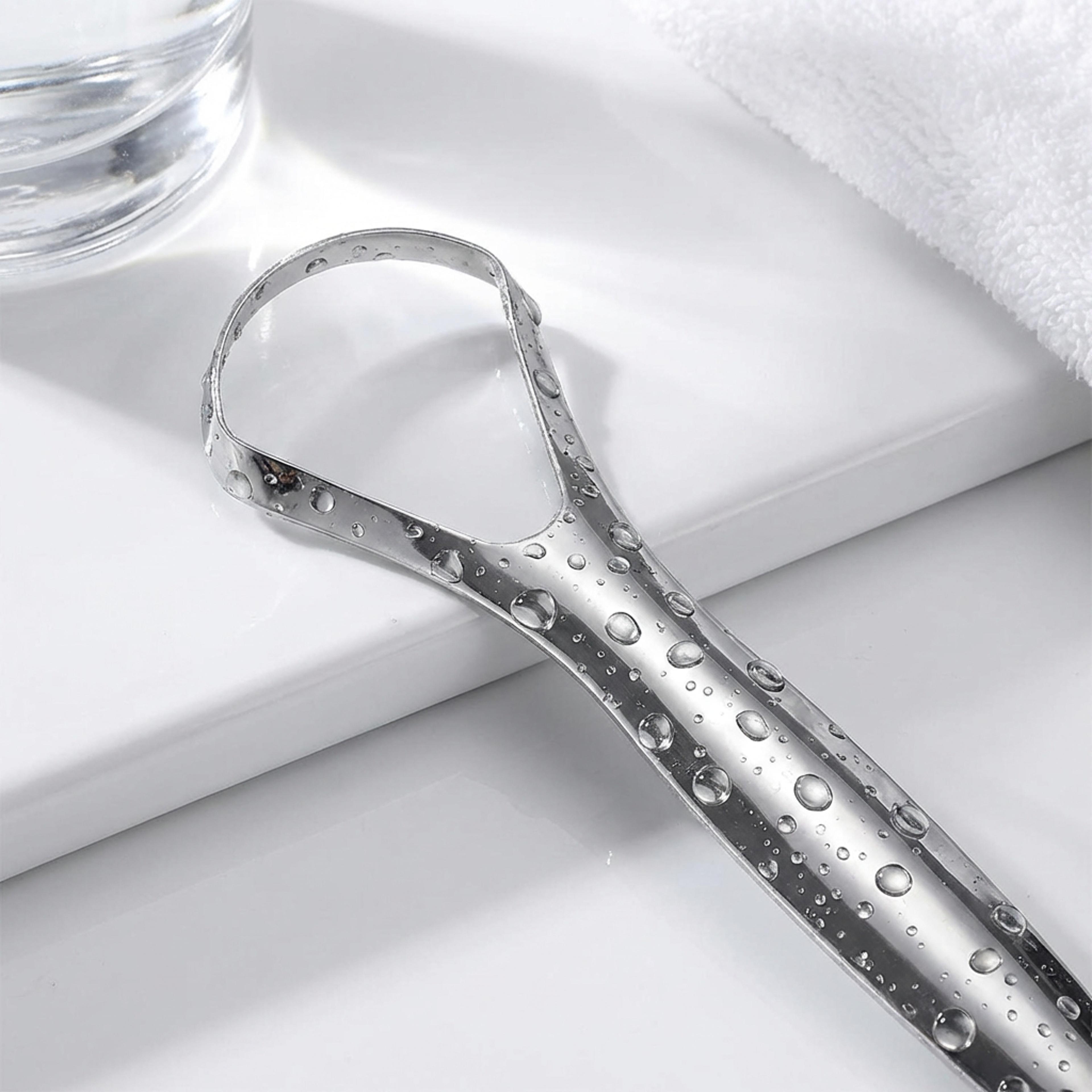 portable tongue scraper oral hygiene kit with travel case