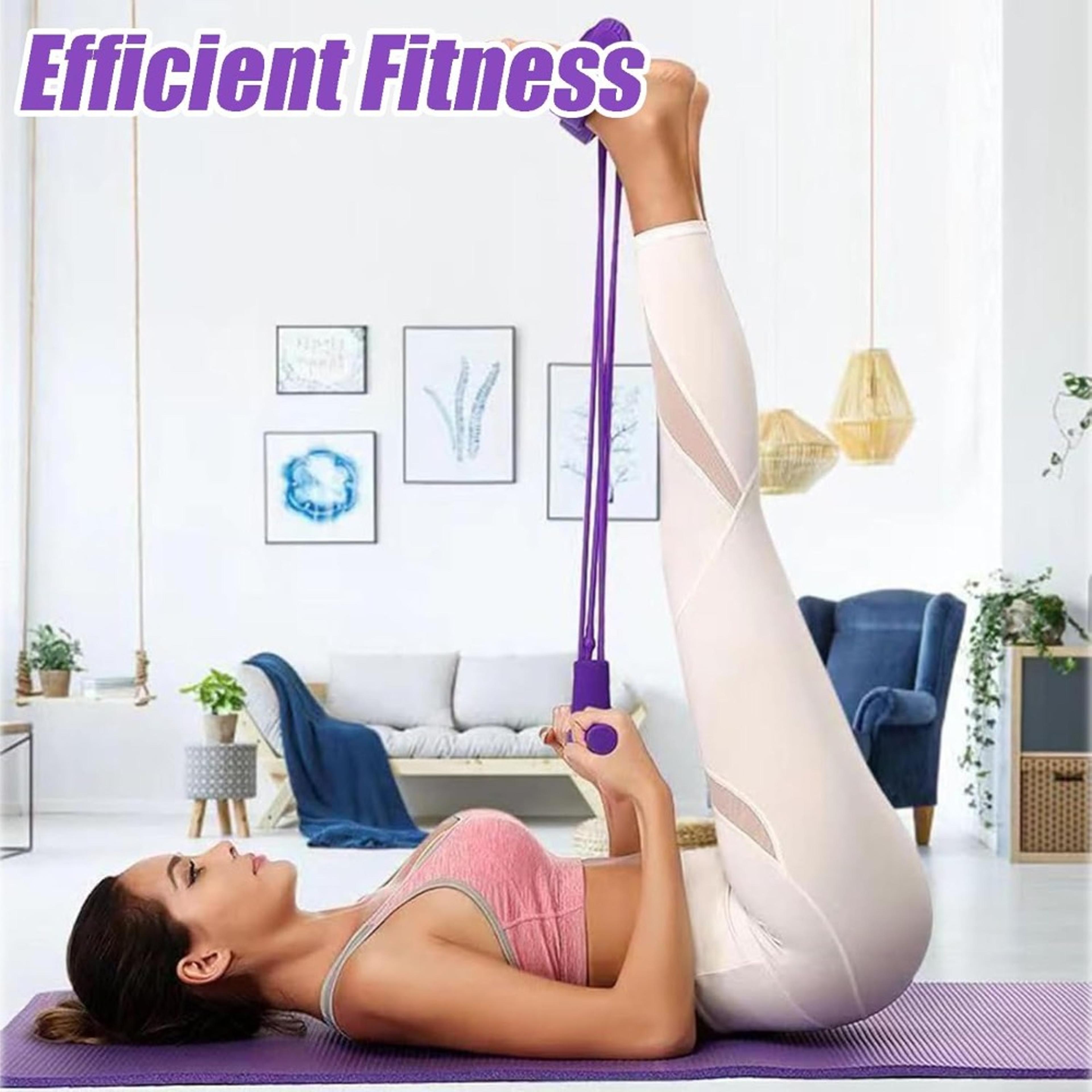 portable full body resistance band with foam handles for strength training
