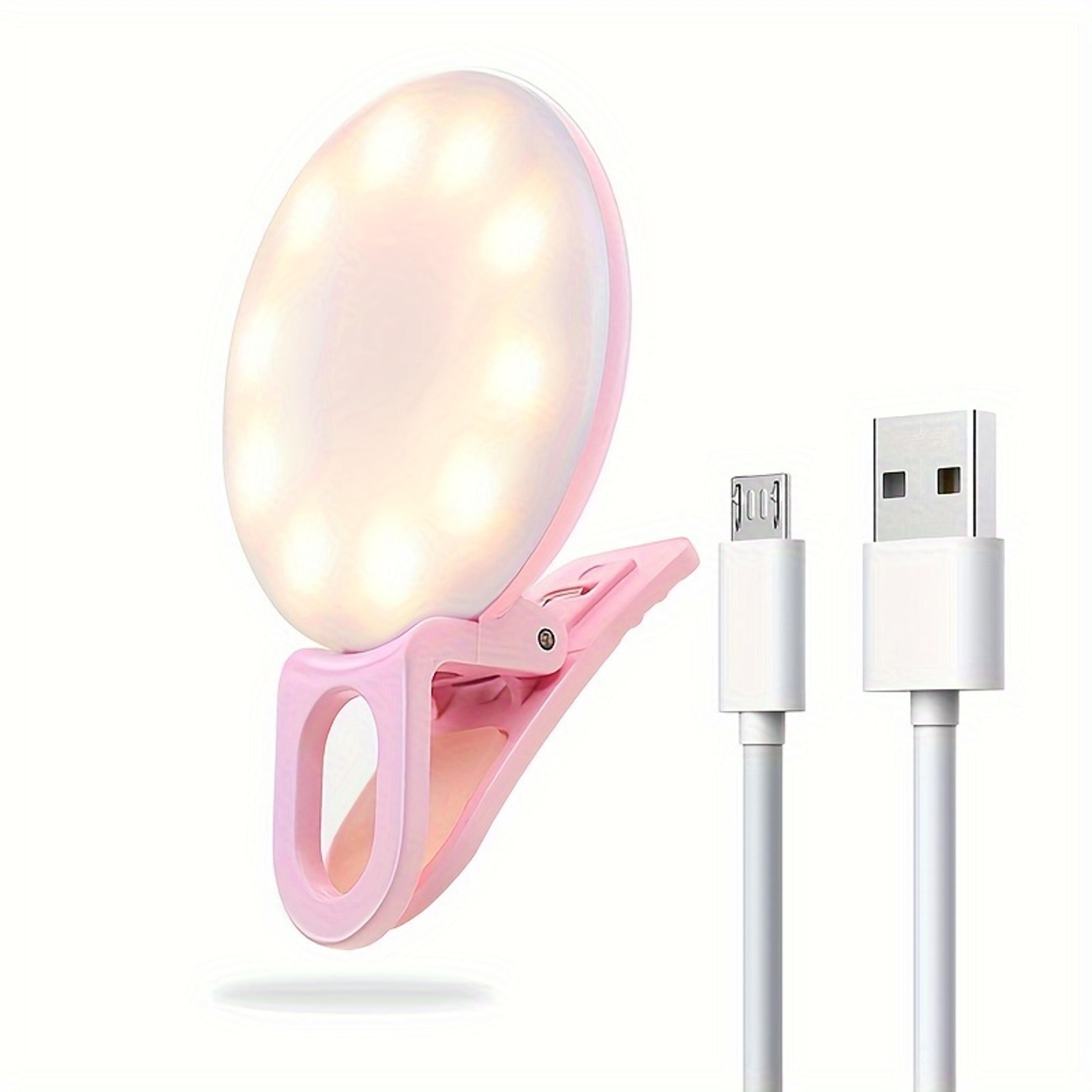 rechargeable led selfie light for phone and video