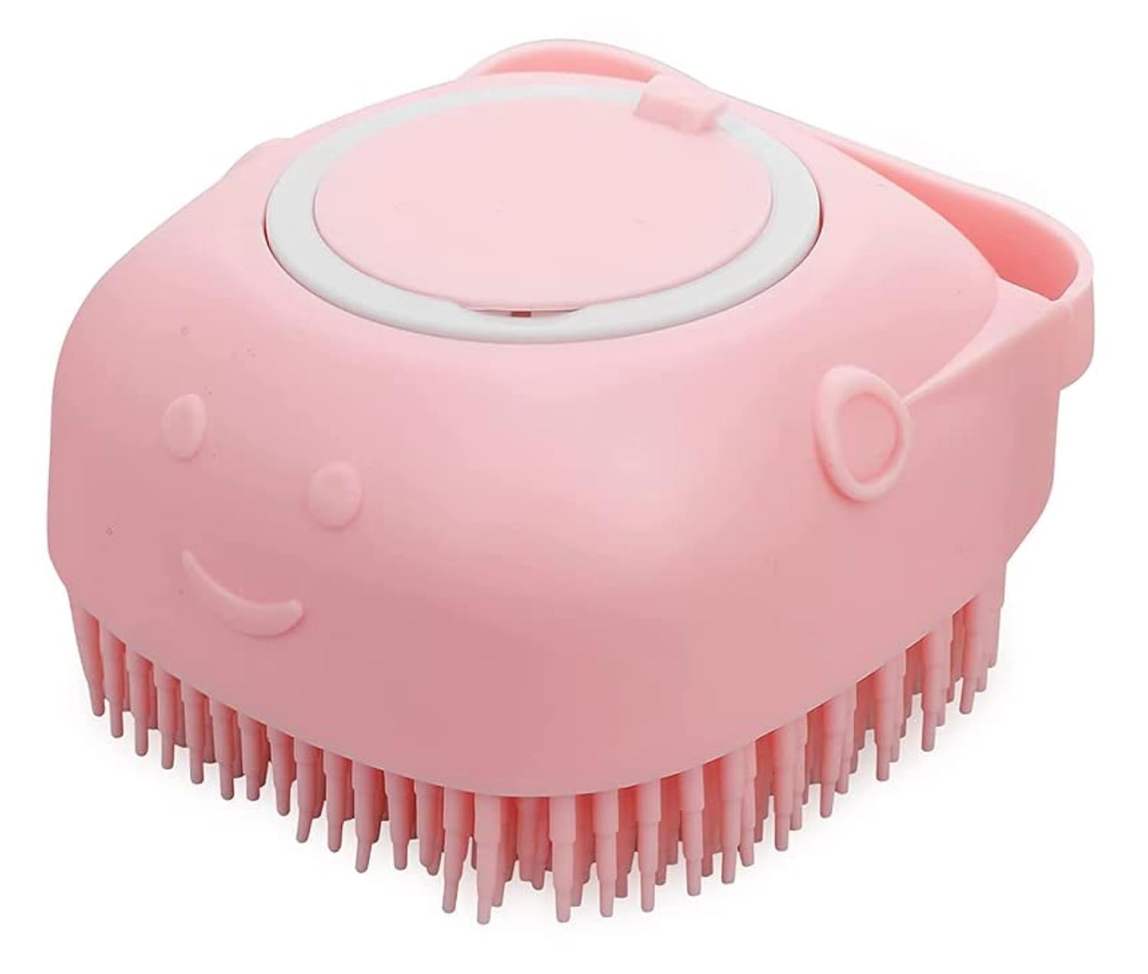 silicone pet bath brush for gentle deshedding and grooming