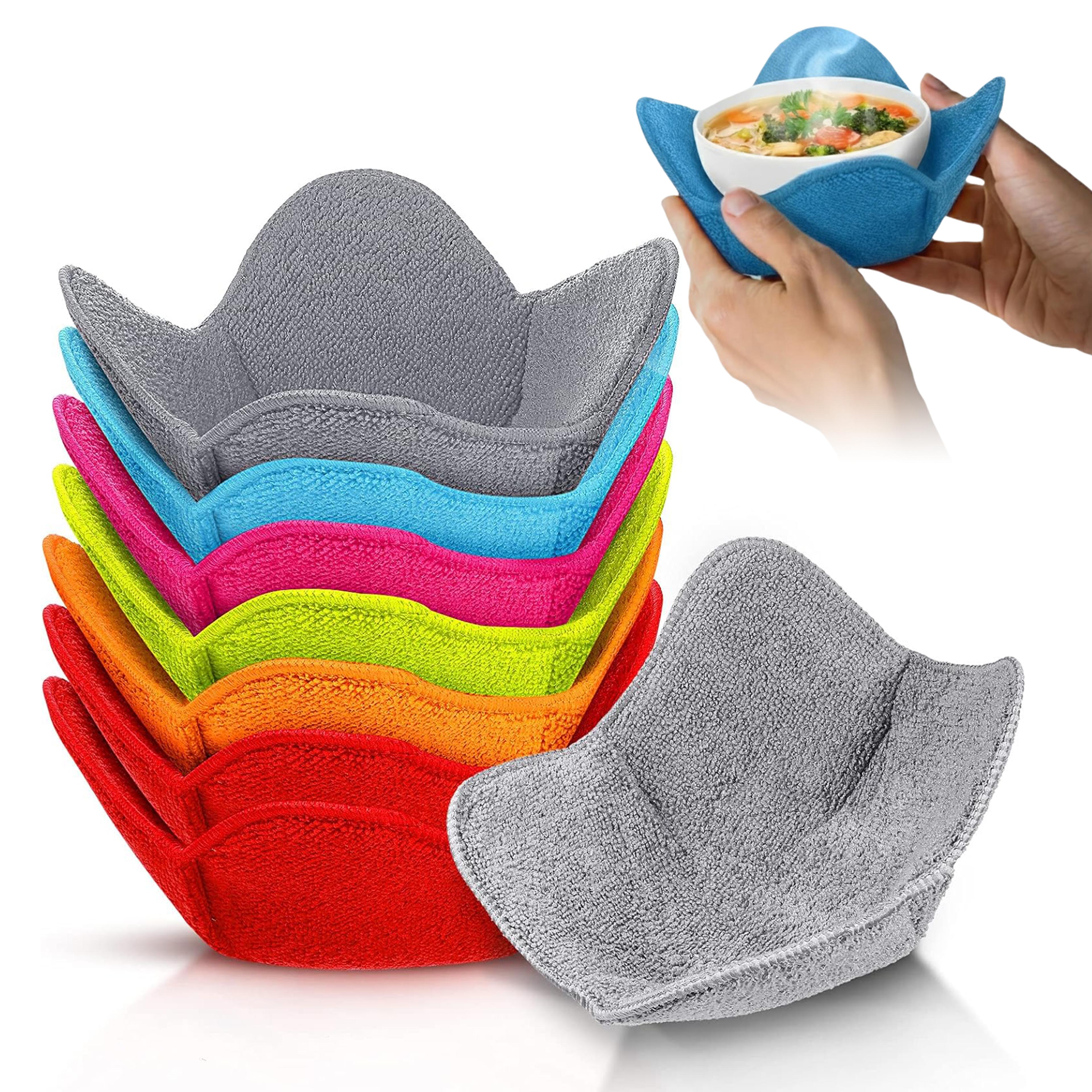 microwave bowl cozy heat resistant insulated holder for bowls and plates