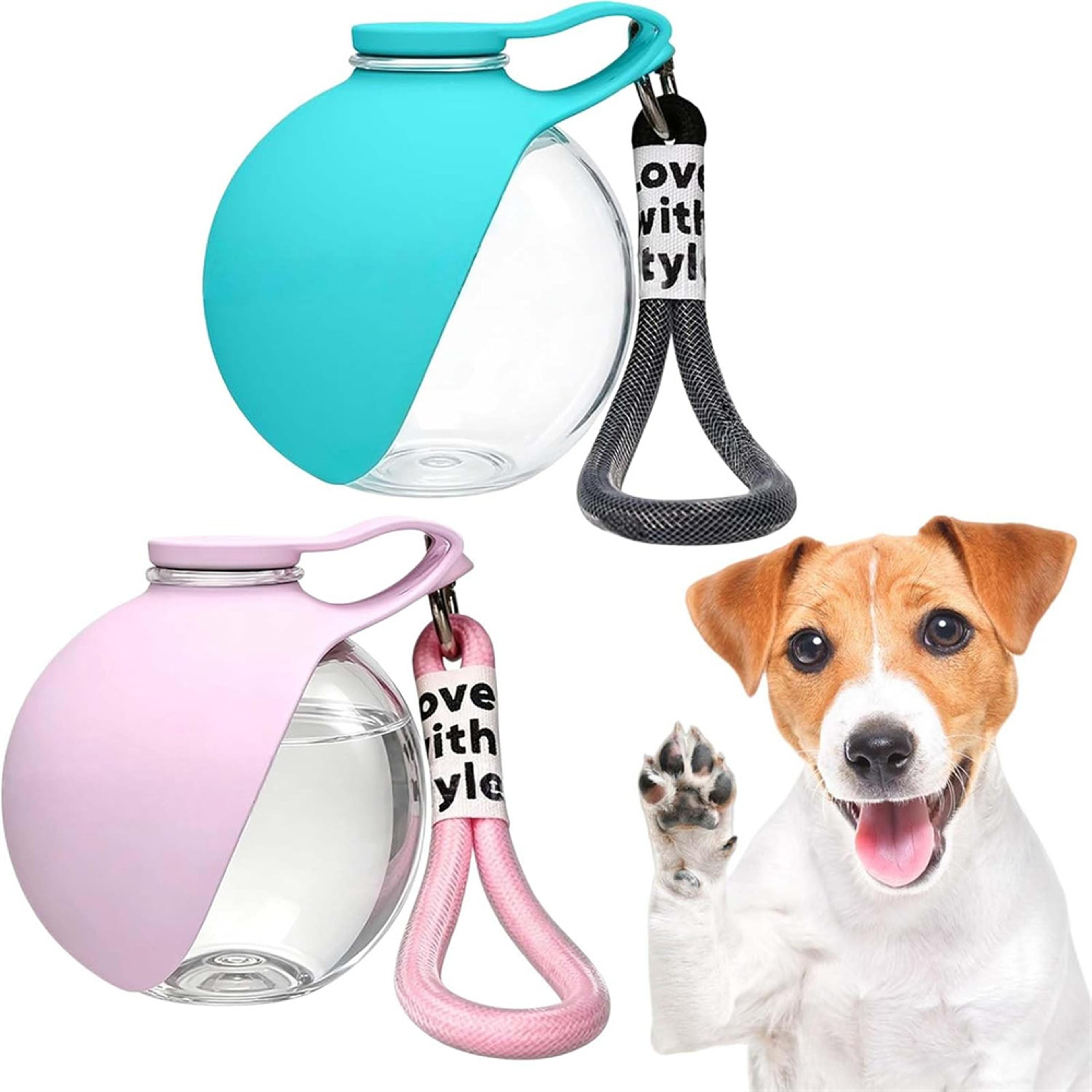 portable dog water bottle with leak proof bowl and food container