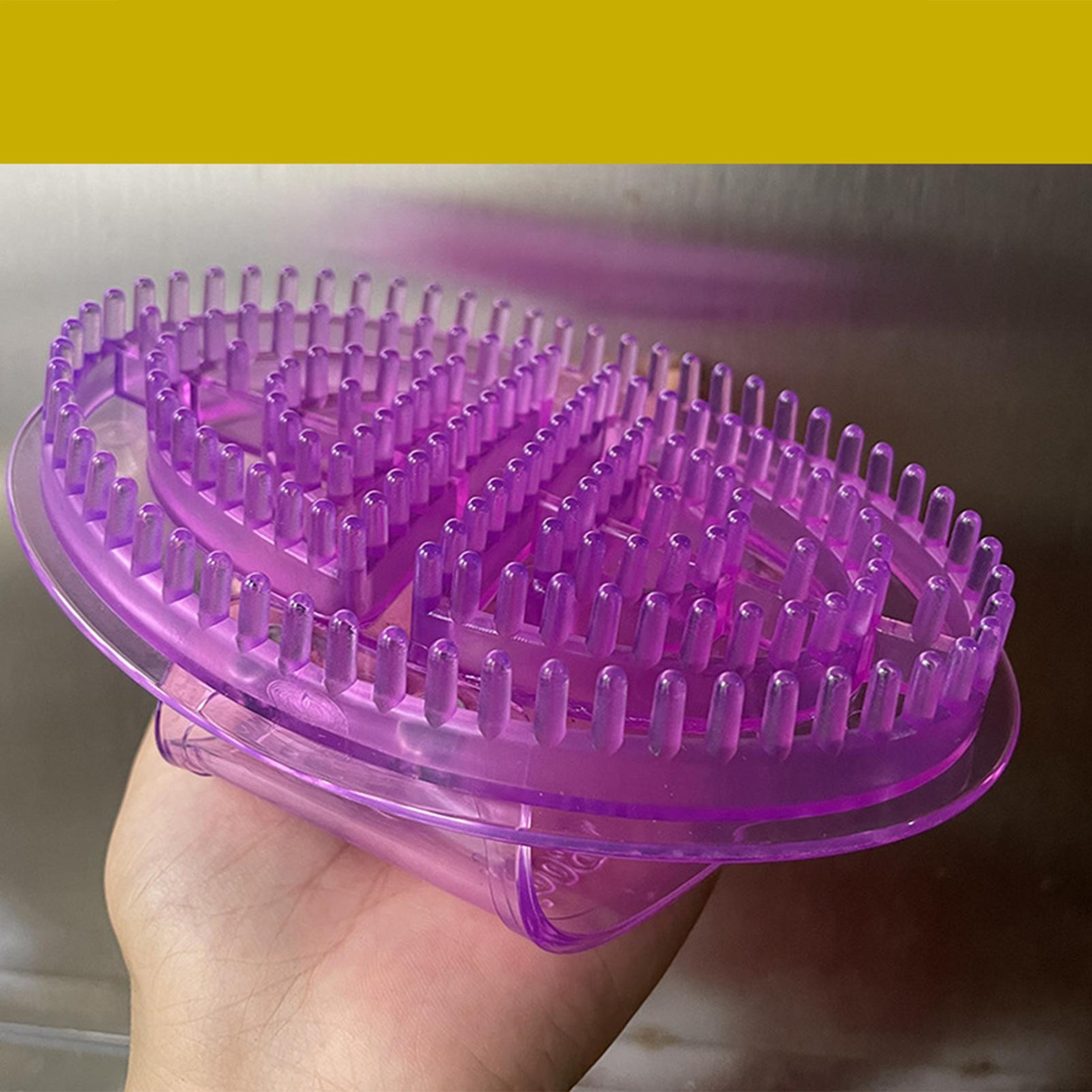 magnetic therapy massage brush portable silicone body relaxation tool for back neck feet and legs