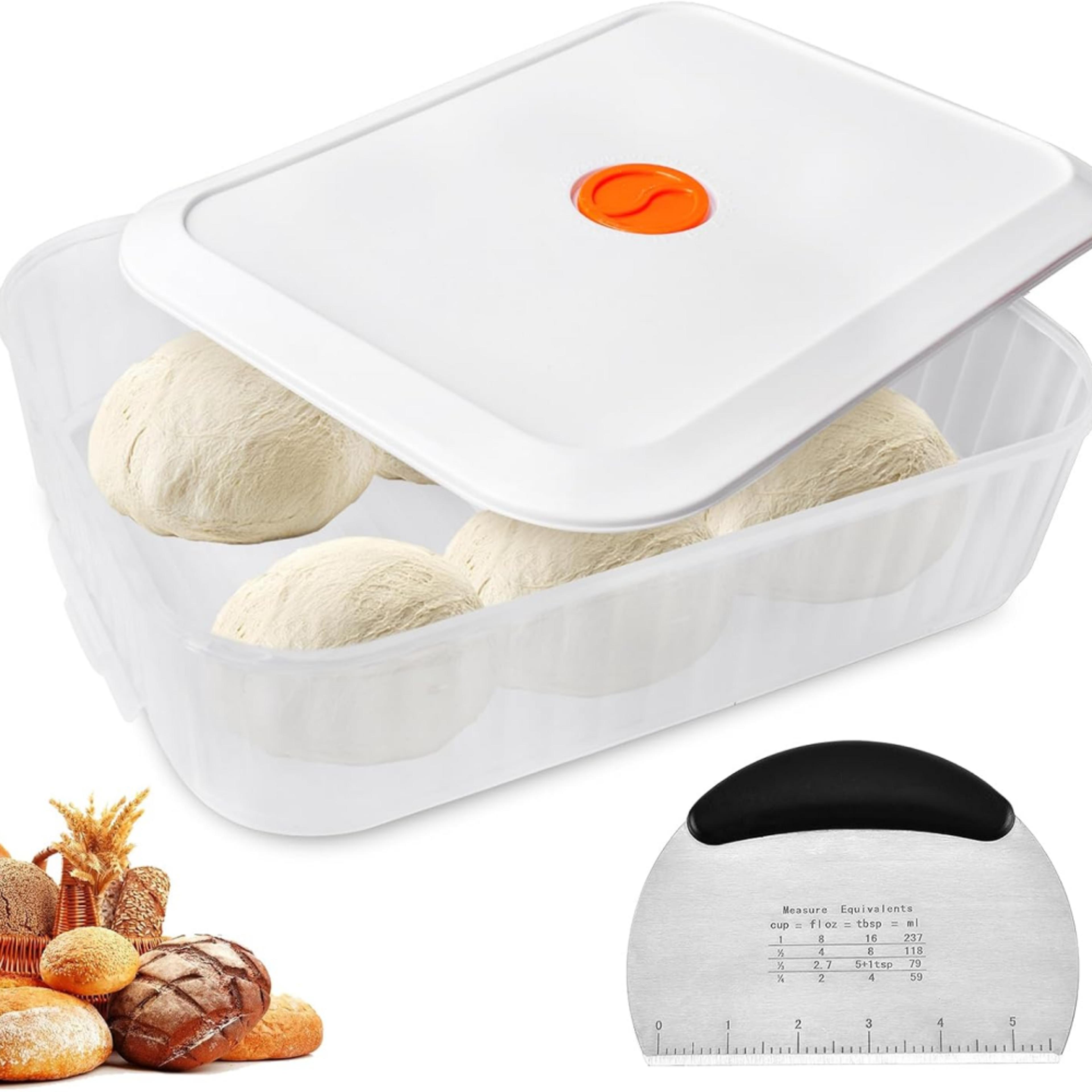 stainless steel pastry cutter and dough scraper baking tool with measurement guide