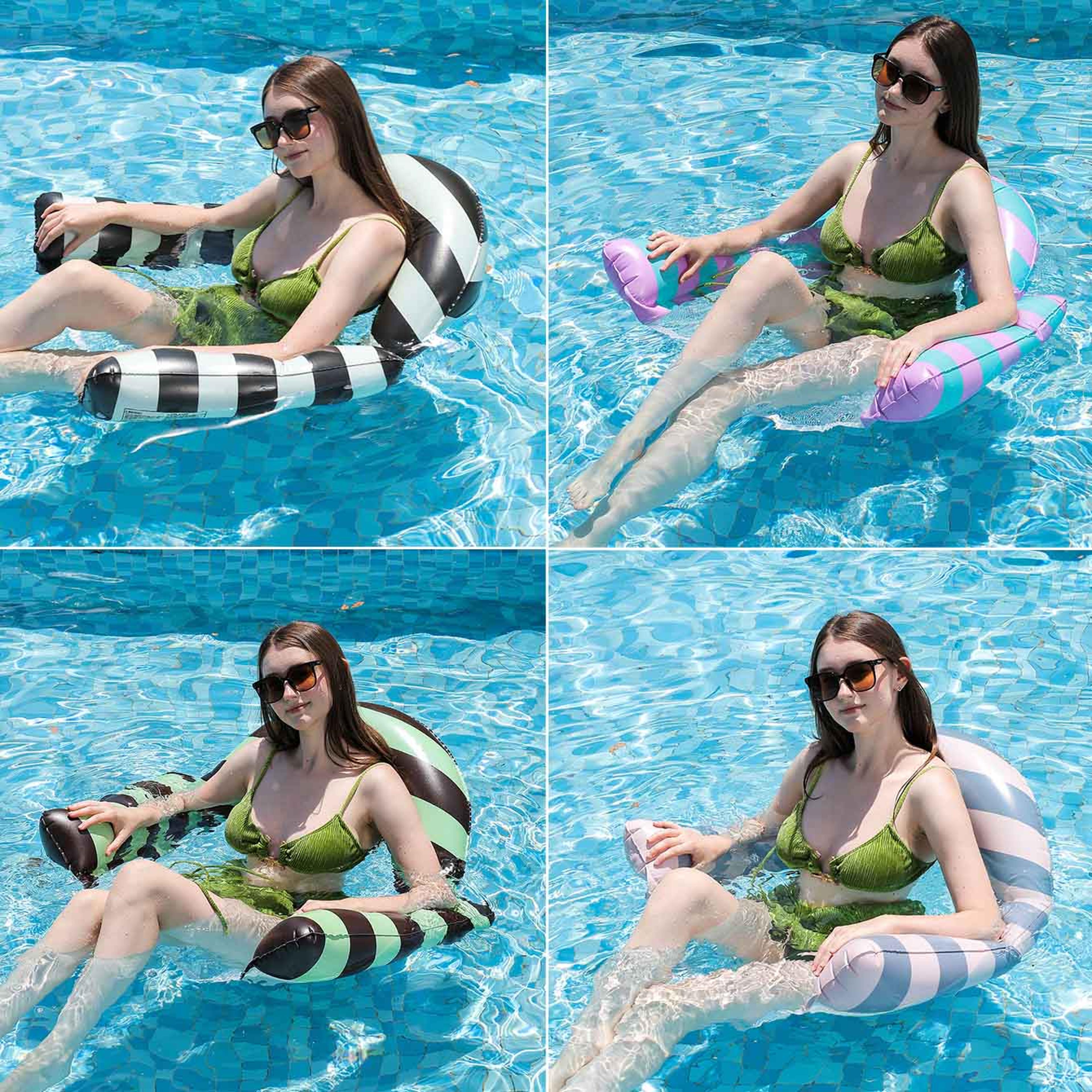 inflatable pool hammock and floating chair for adults