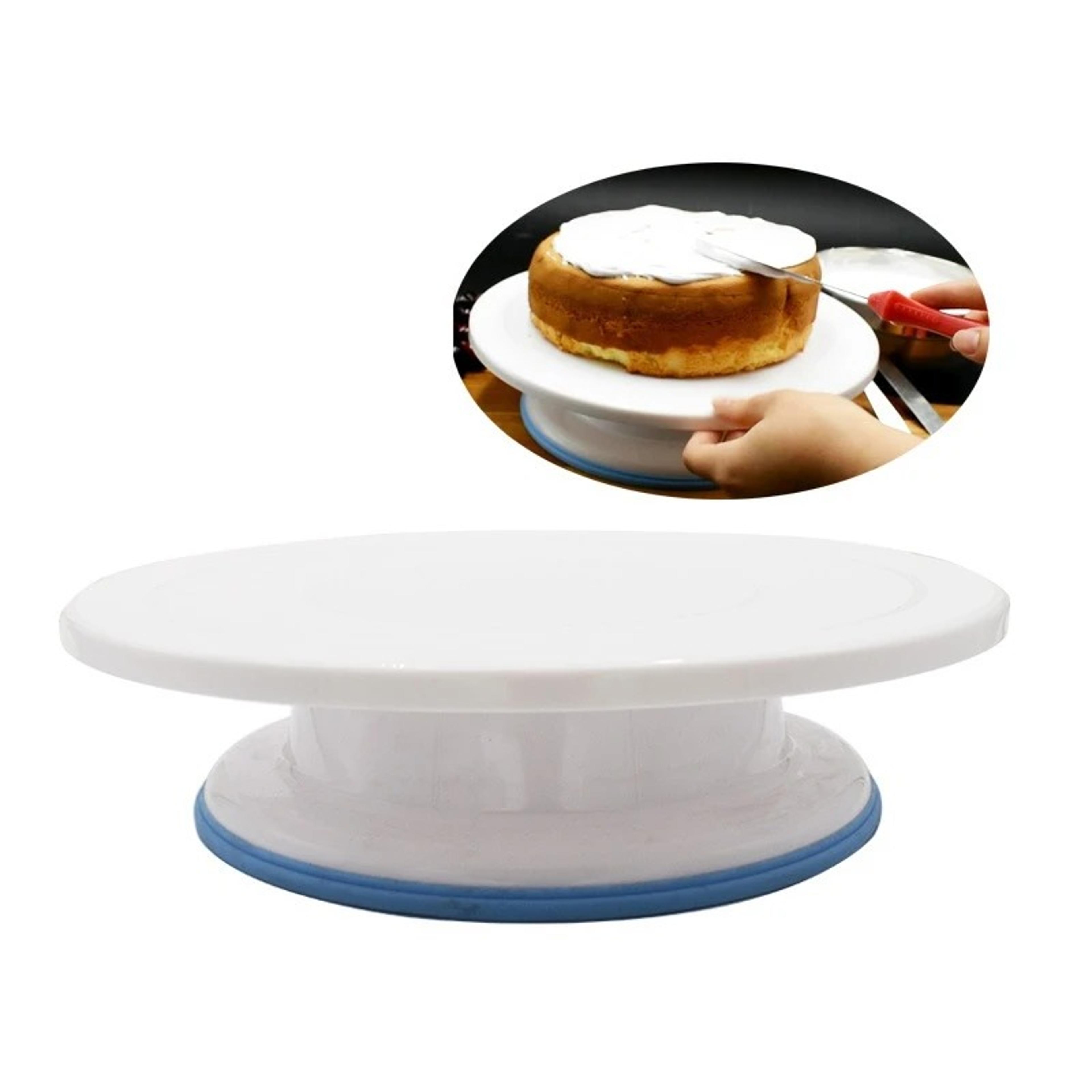 rotating cake decorating turntable for smooth icing and pastry finishing