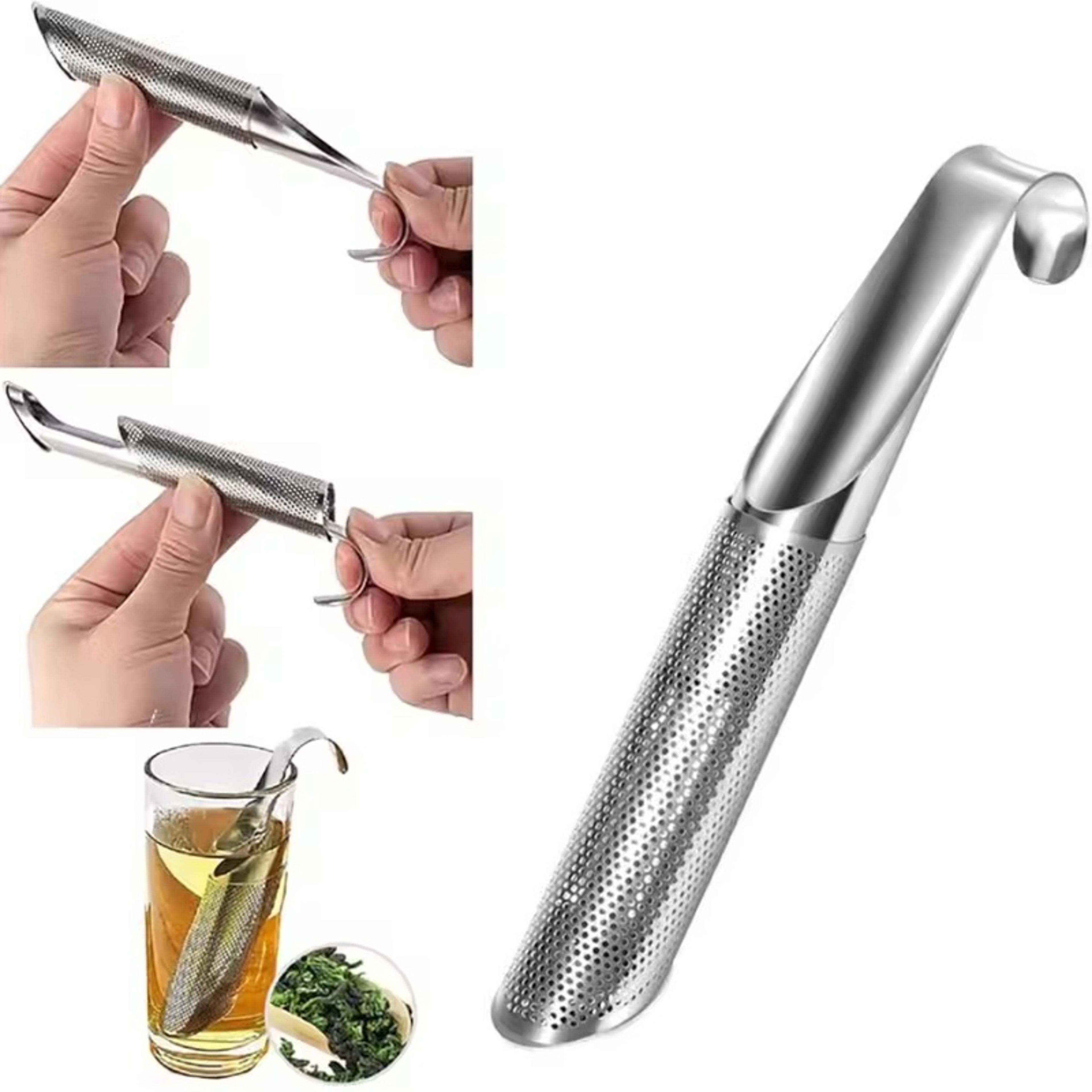 stainless steel tea diffuser loose leaf tea steeper with easy clean mesh strainer
