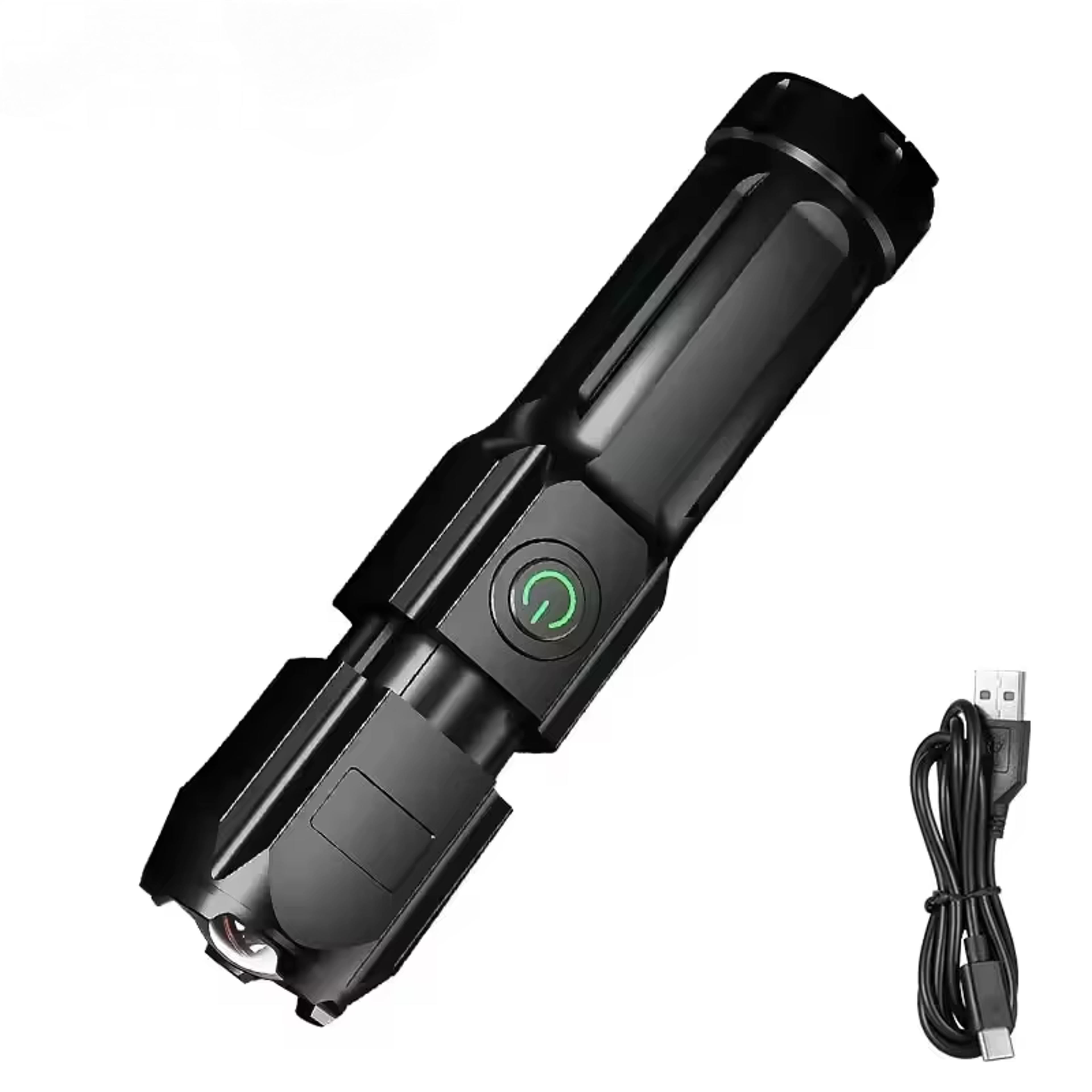 ultra bright rechargeable led flashlight tactical emergency spotlight