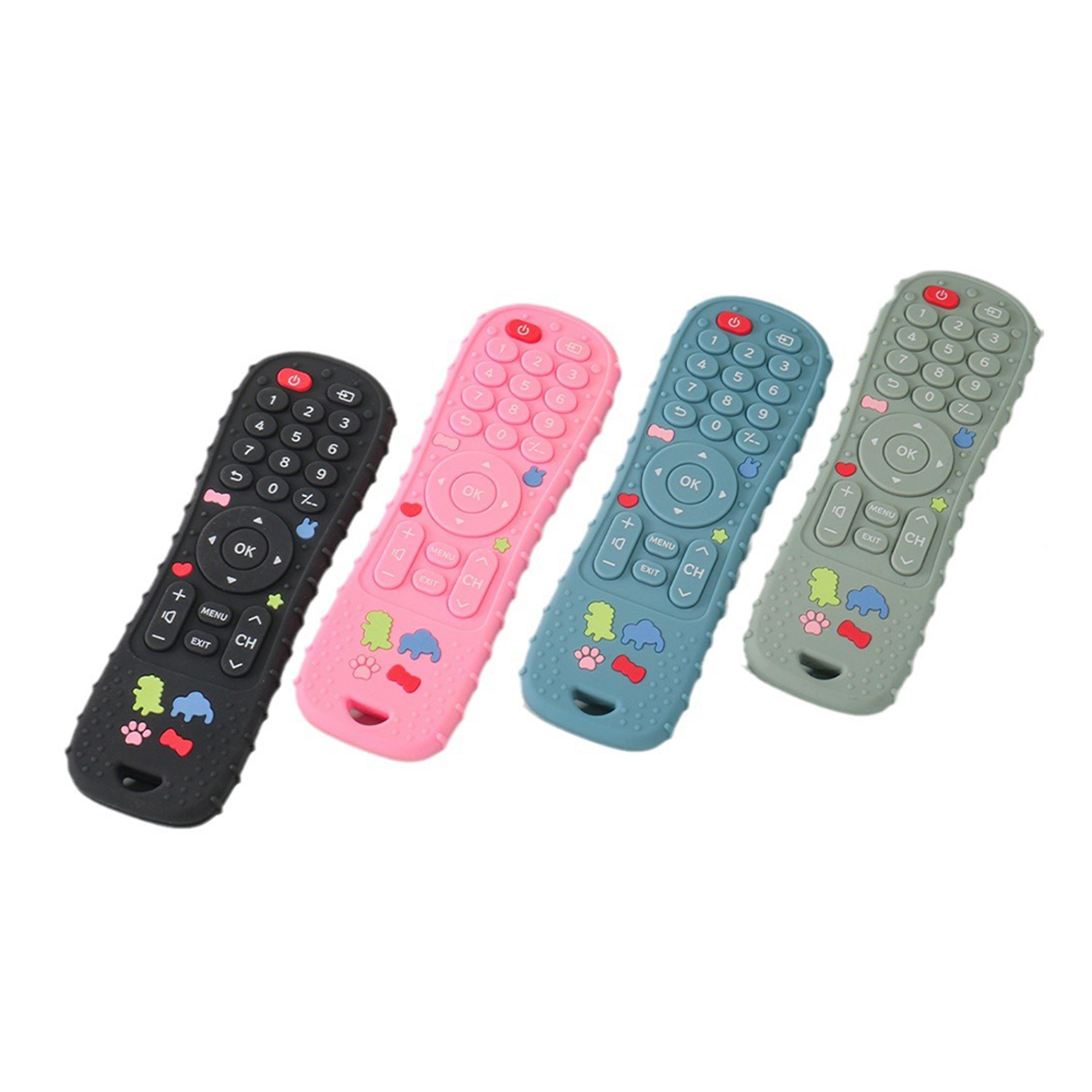 silicone baby teether remote control toy sensory learning gift
