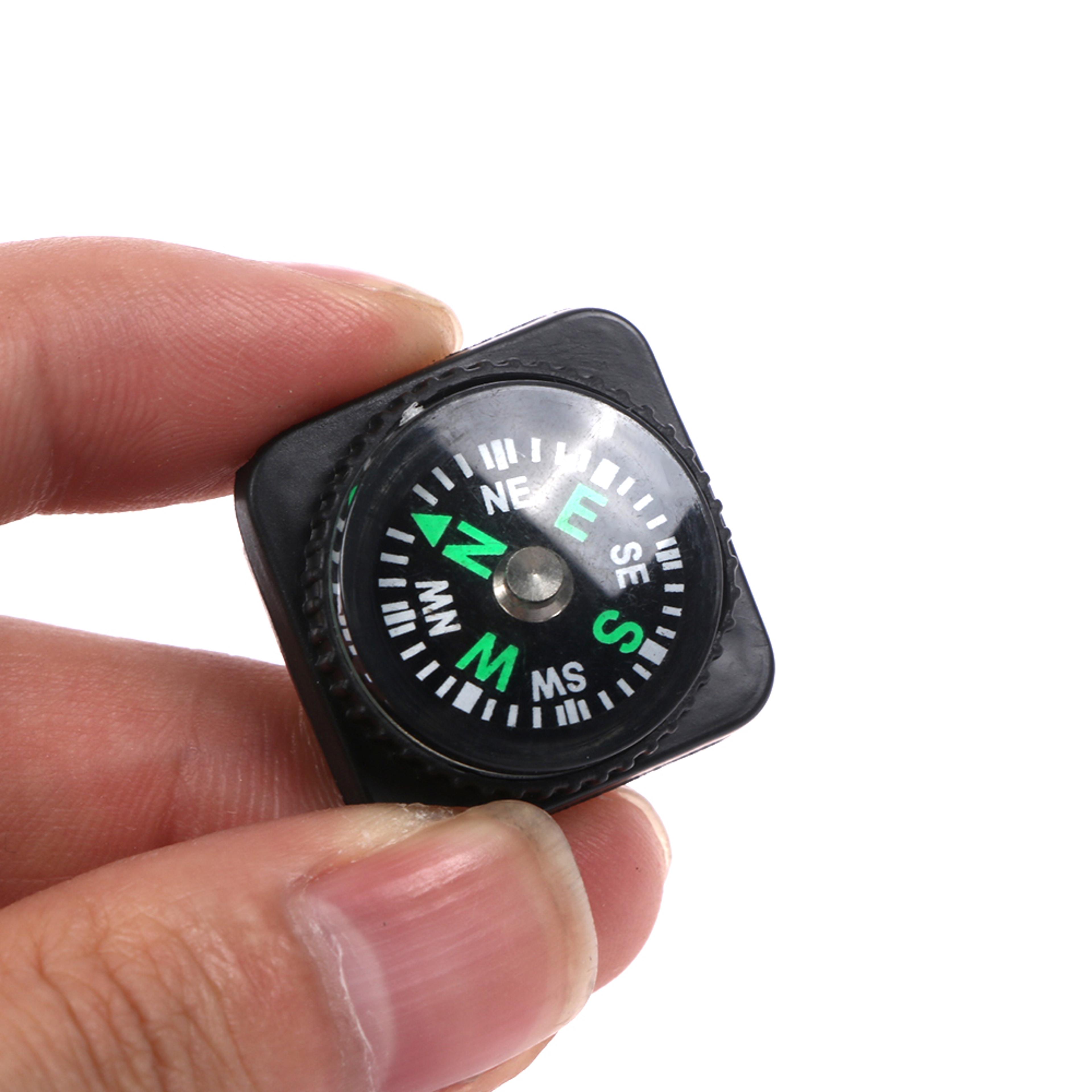 mini survival compass button set with belt buckle for outdoor navigation