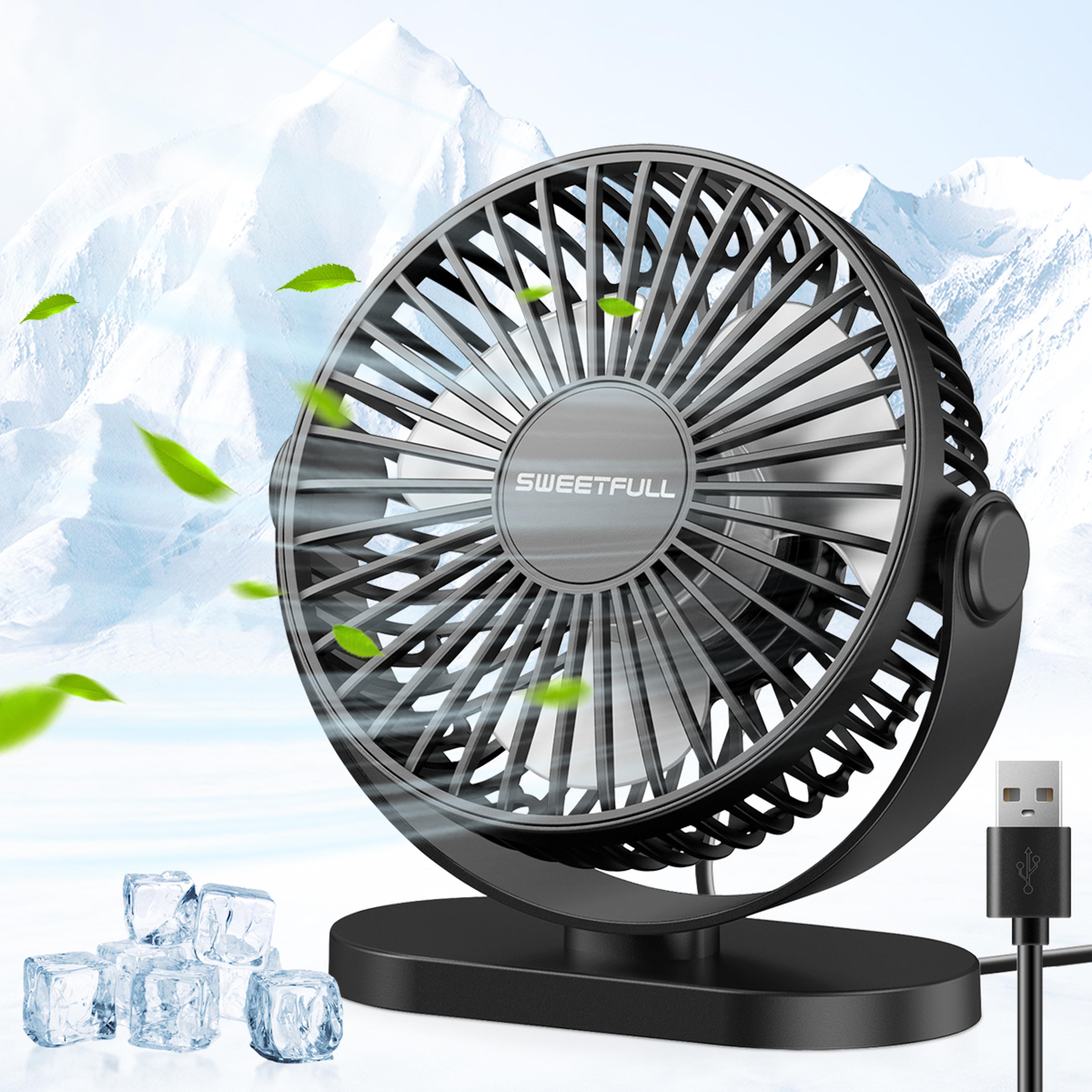 portable usb mini fan desktop wall mounted quiet air circulator with speed cooling