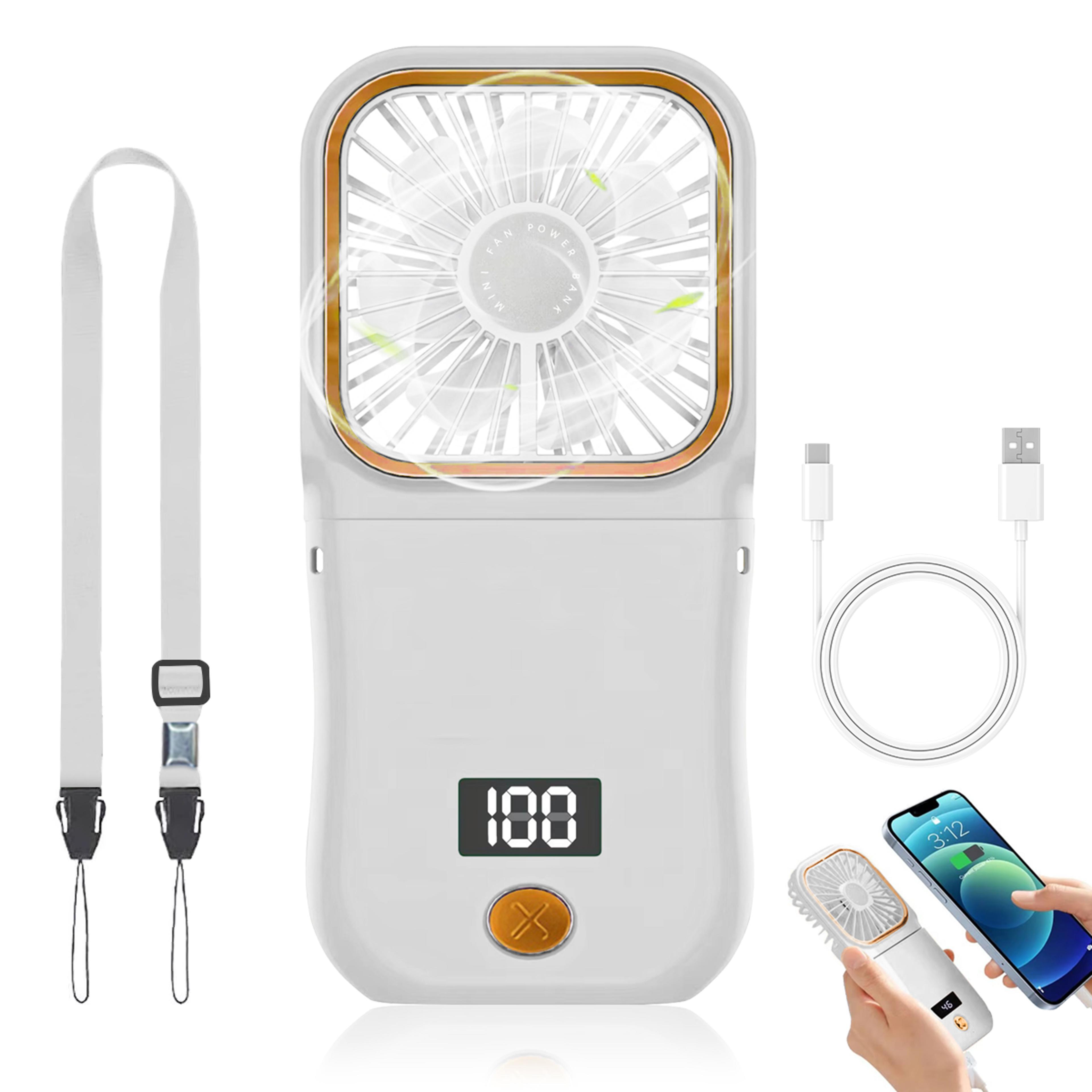 portable bladeless neck fan speed foldable cooling fan