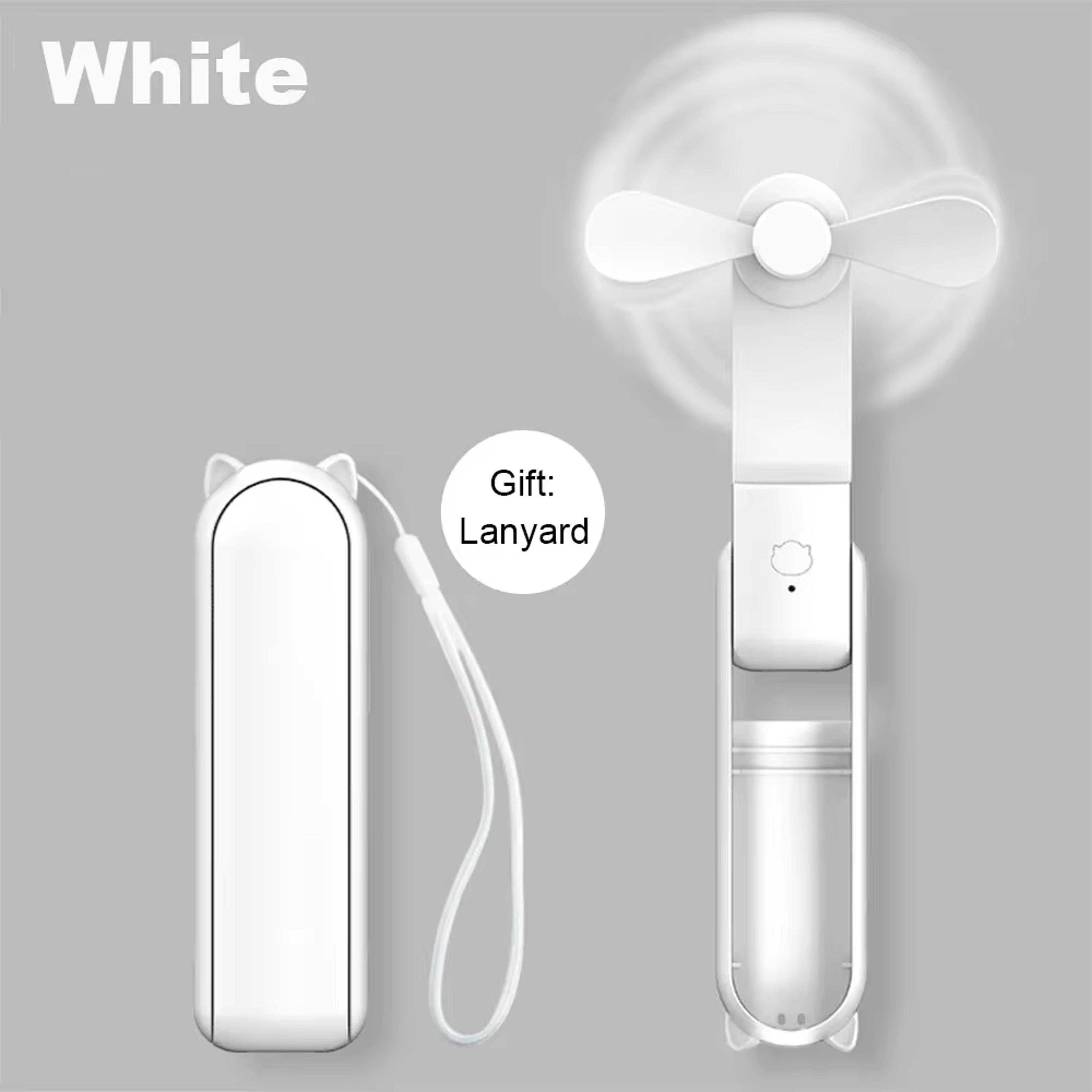portable mini handheld fan usb rechargeable pocket cooling fan with power bank