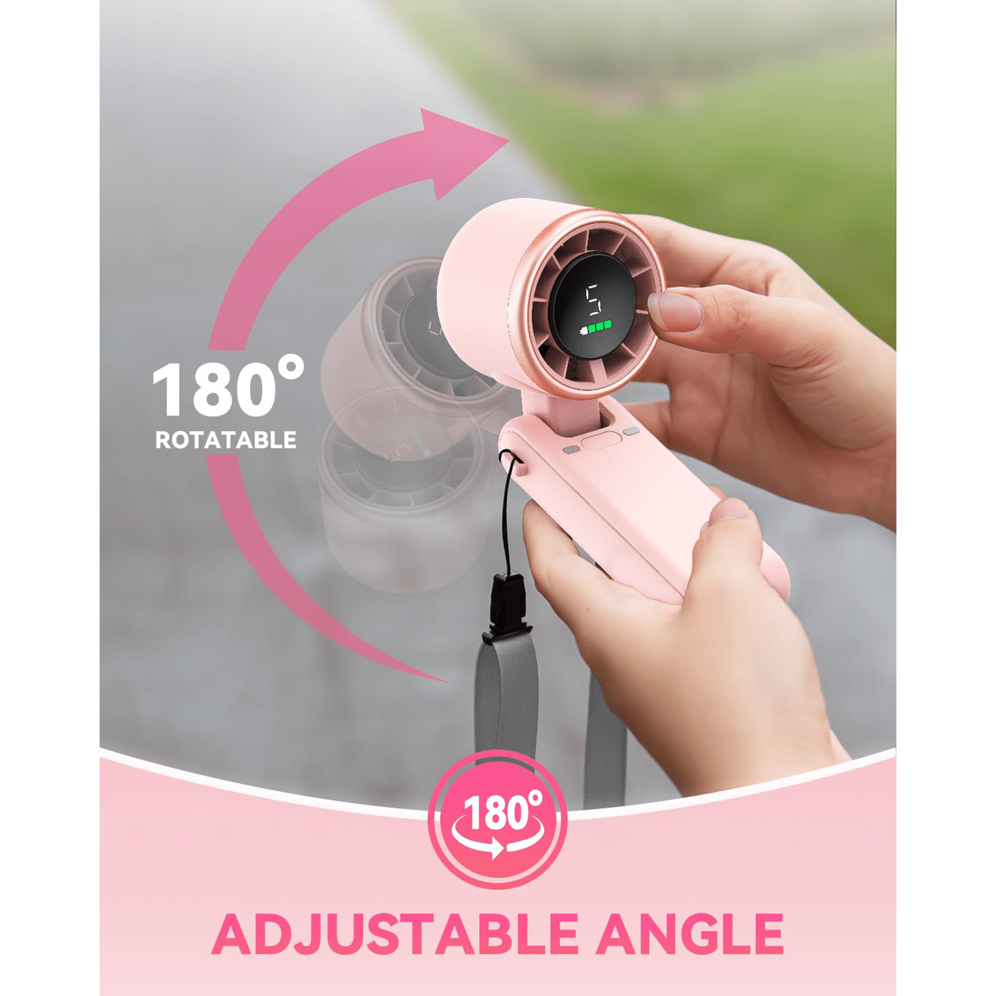 portable handheld turbo fan rechargeable mini fan with speed cooling