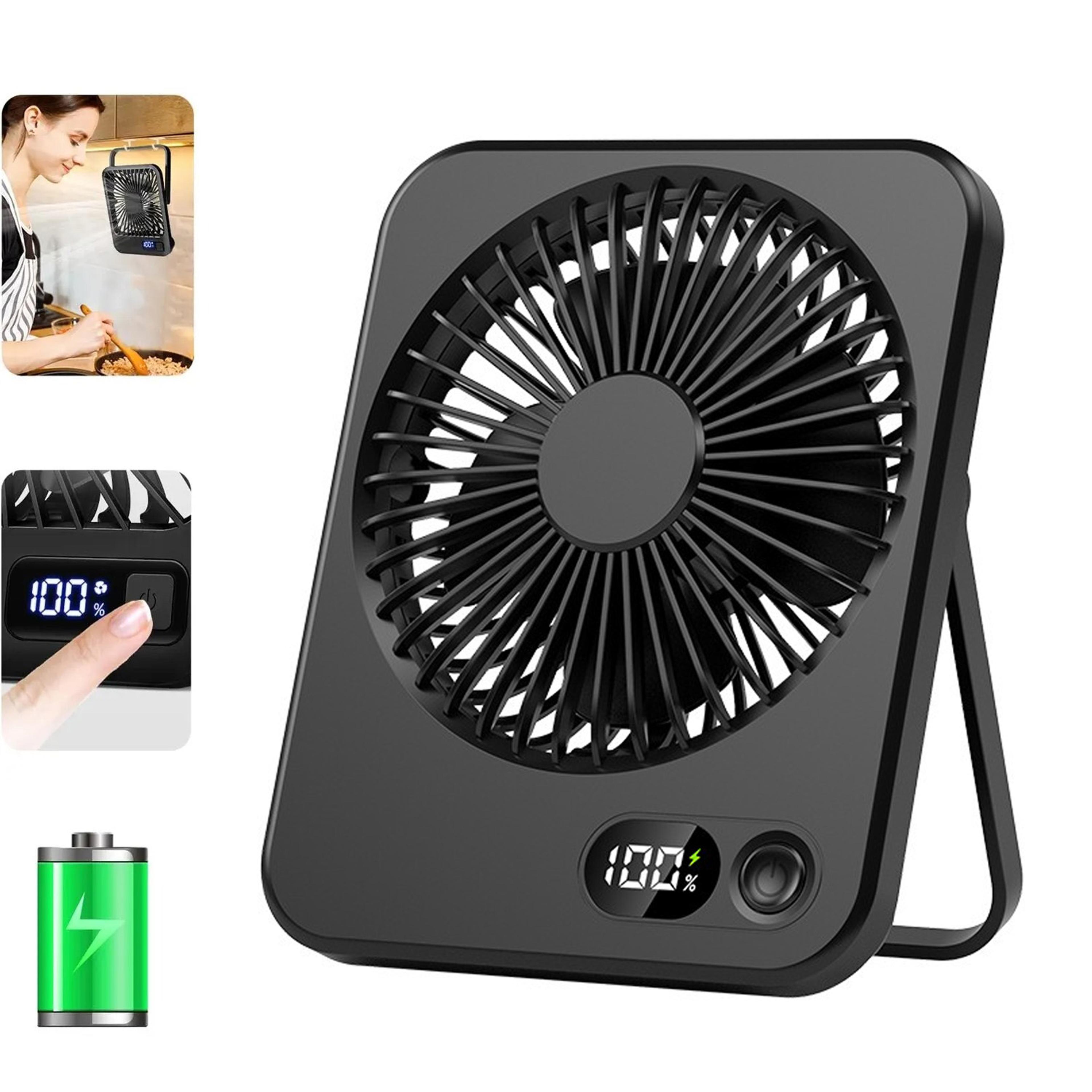 portable folding usb rechargeable mini cooling fan power bank handheld desk fan