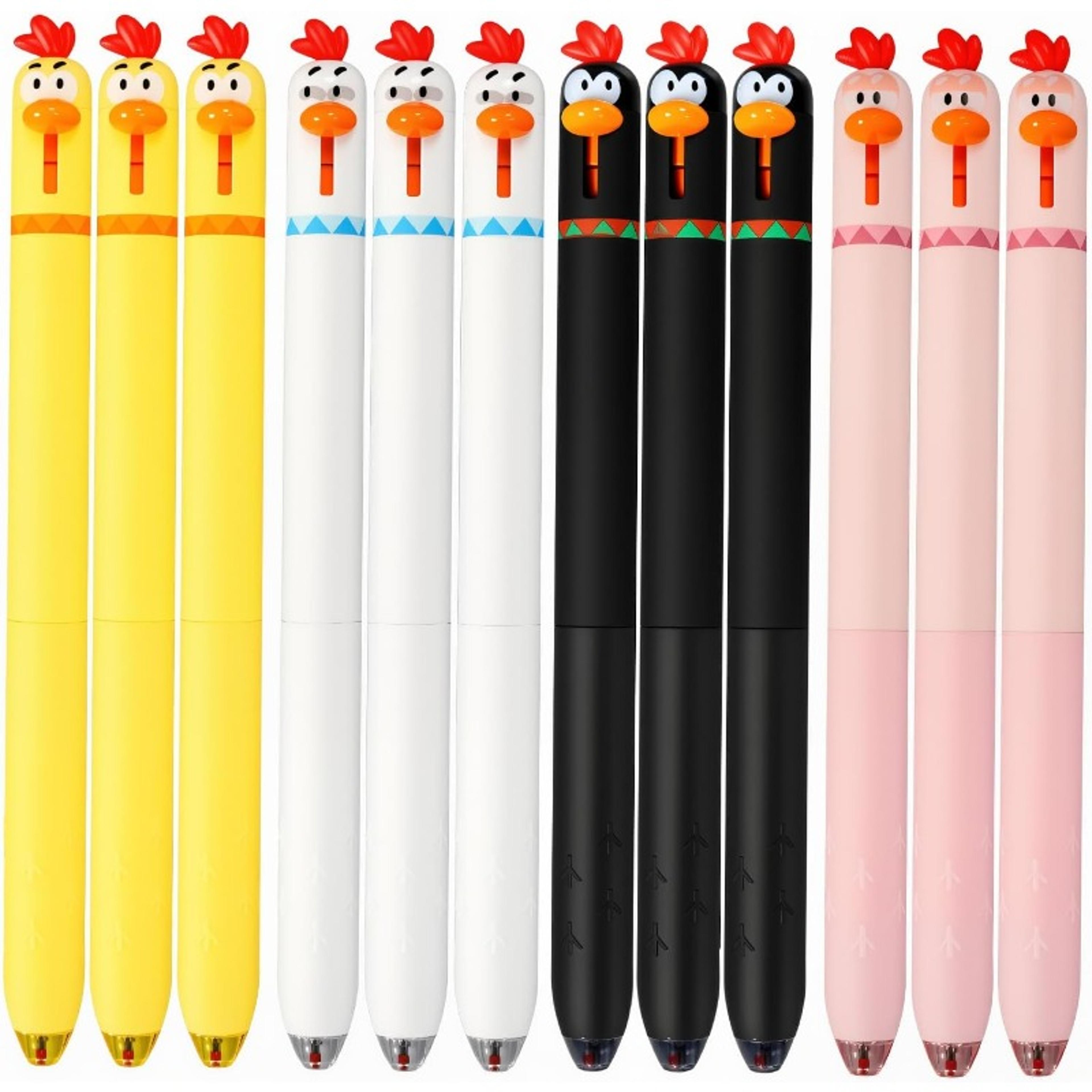 cute chicken stretch pens set fun gel pens for students office