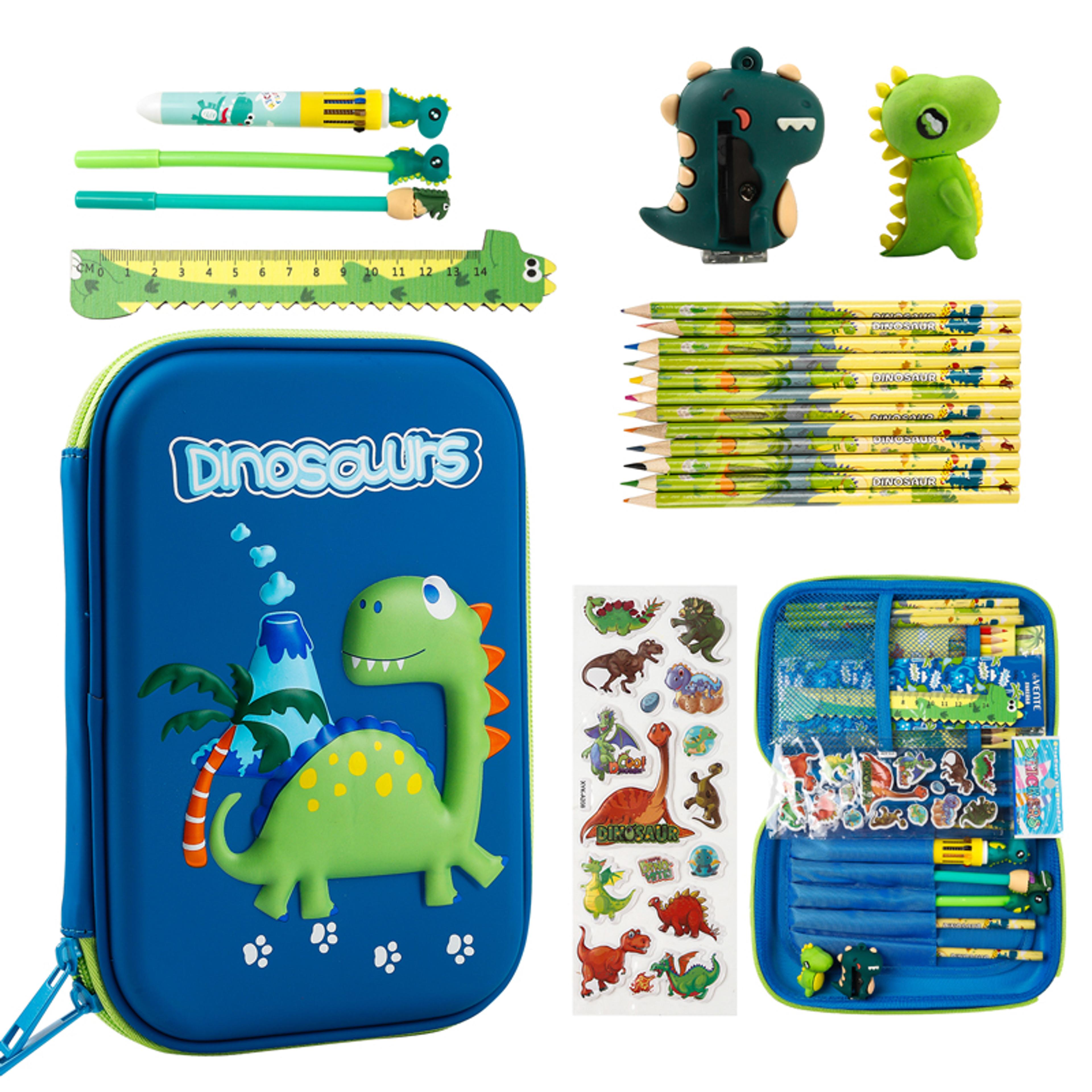 dinosaur pencil case kids eva school supplies organizer gift