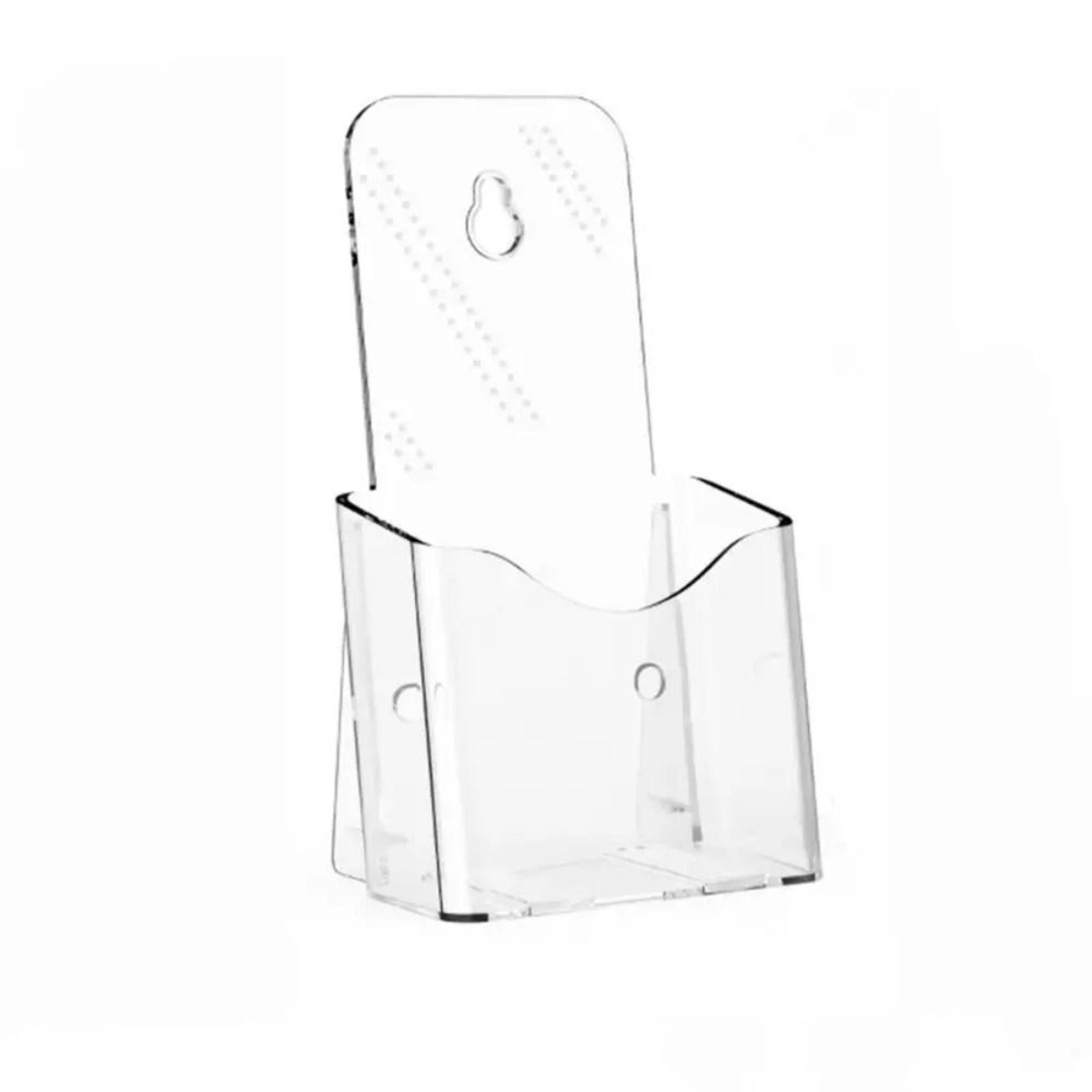 clear brochure holder countertop flyer display stand organizer