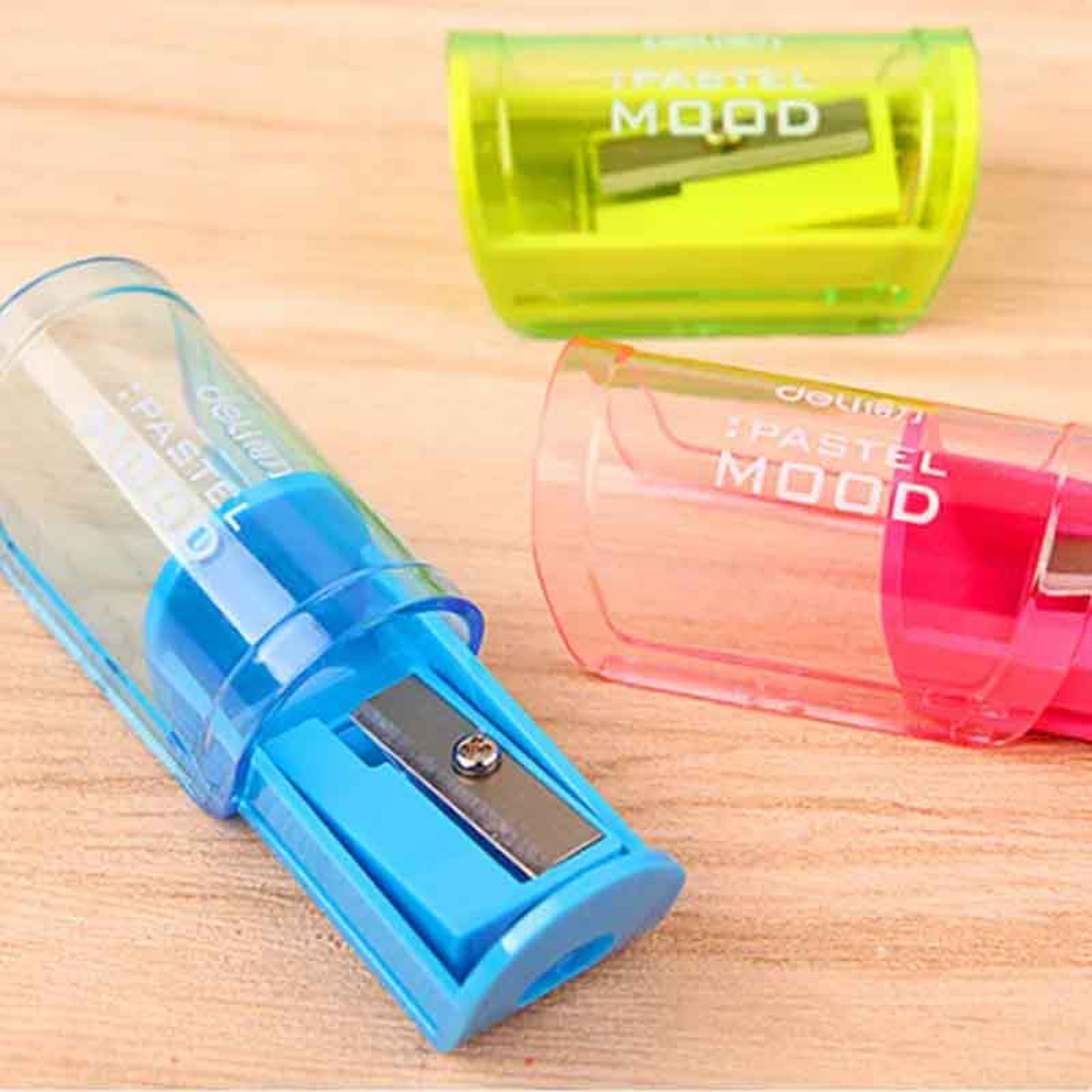 candy color transparent pencil sharpener portable manual pencil cutter for school office art supplies