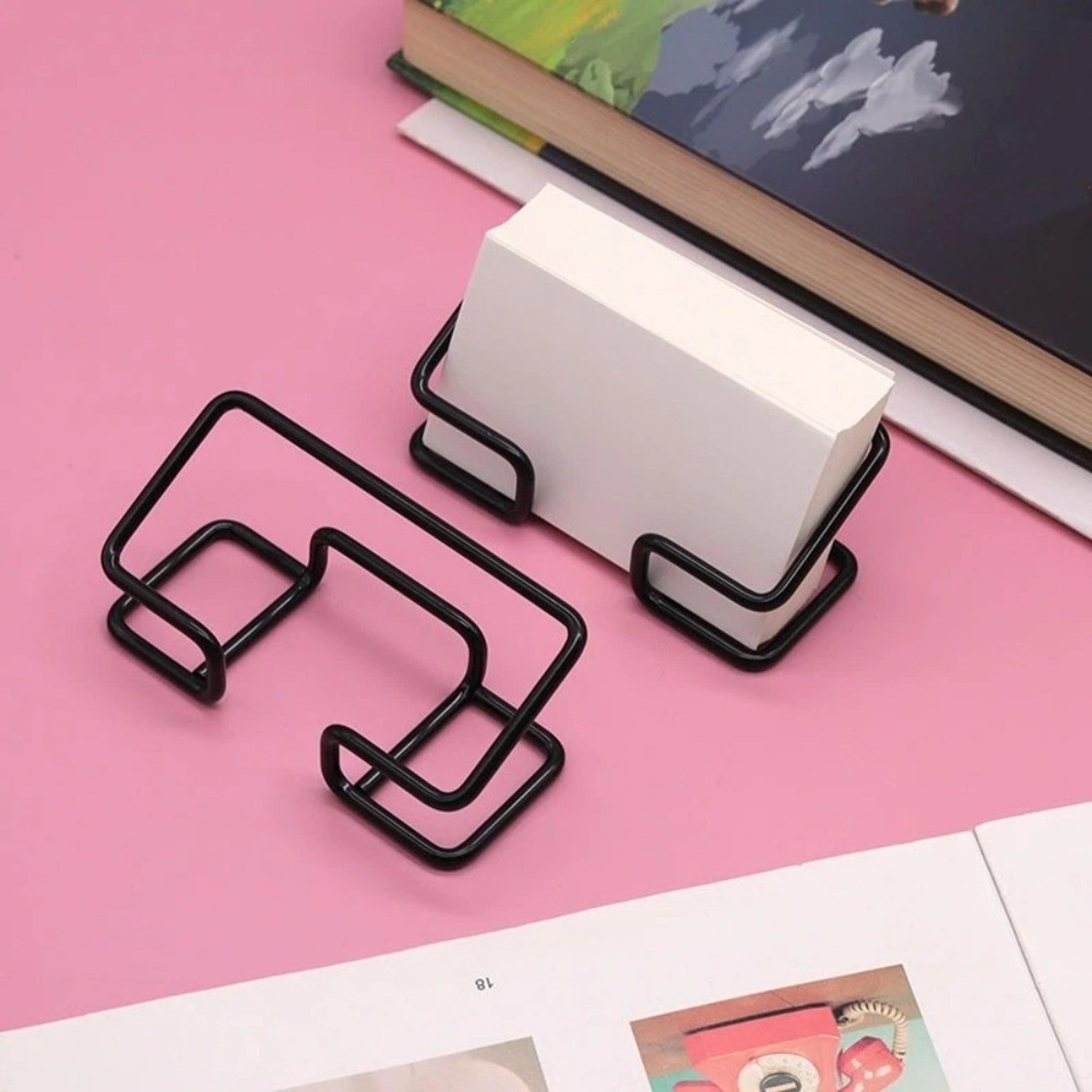 metal business card holder modern desk stand for professional card display