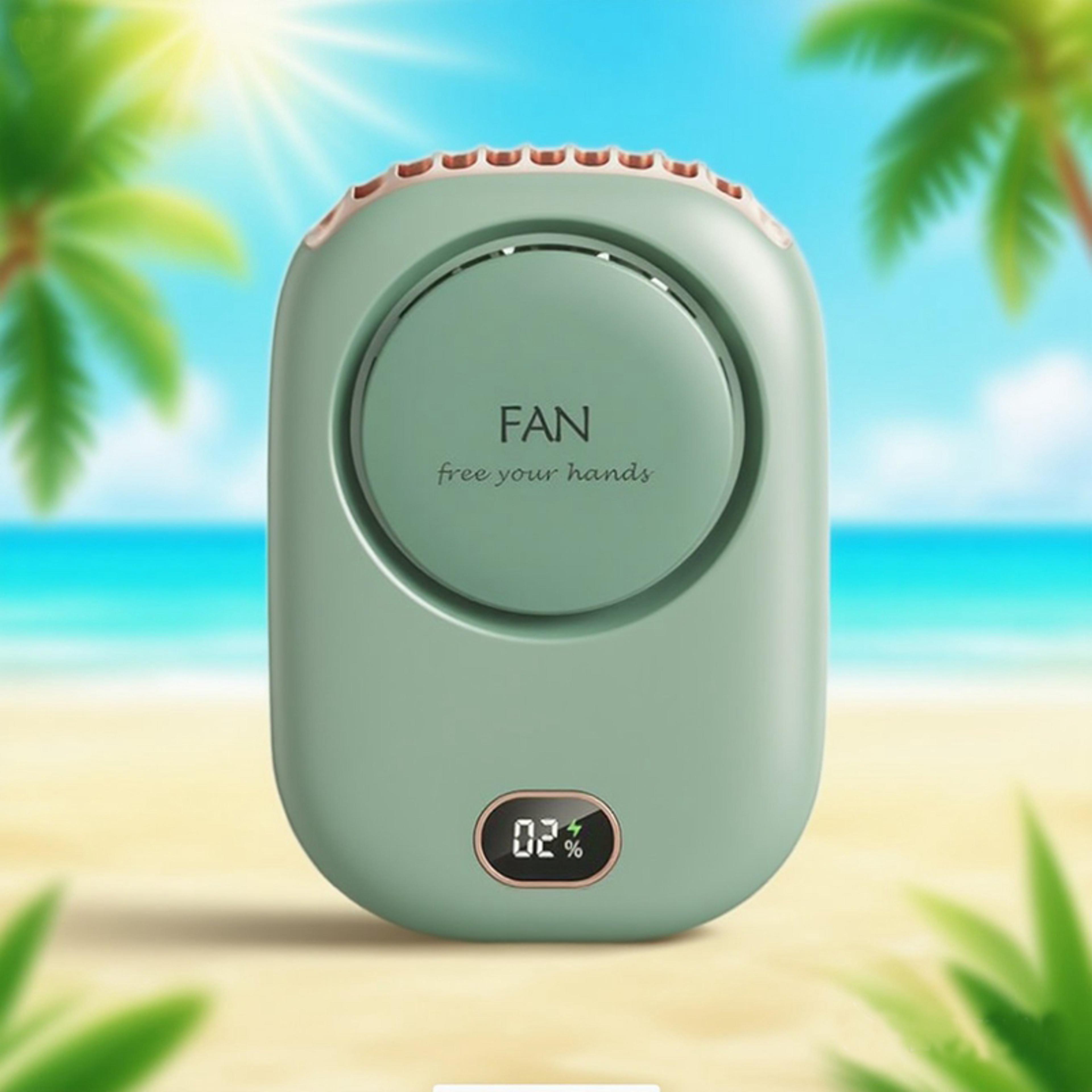 portable mini handheld fan rechargeable bladeless turbo quiet hanging fan