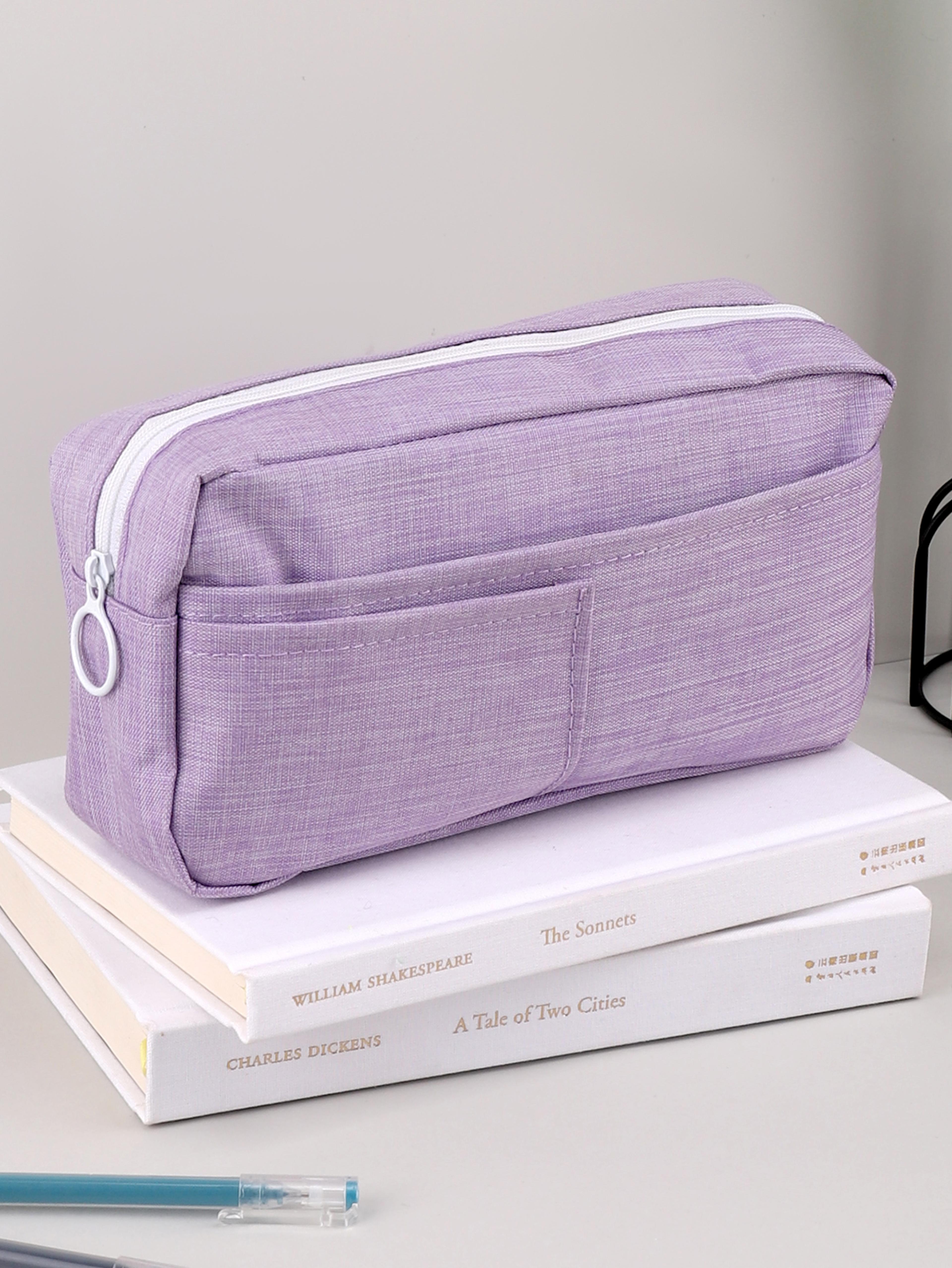multi layer high capacity pencil case large zipper pencil pouch for students