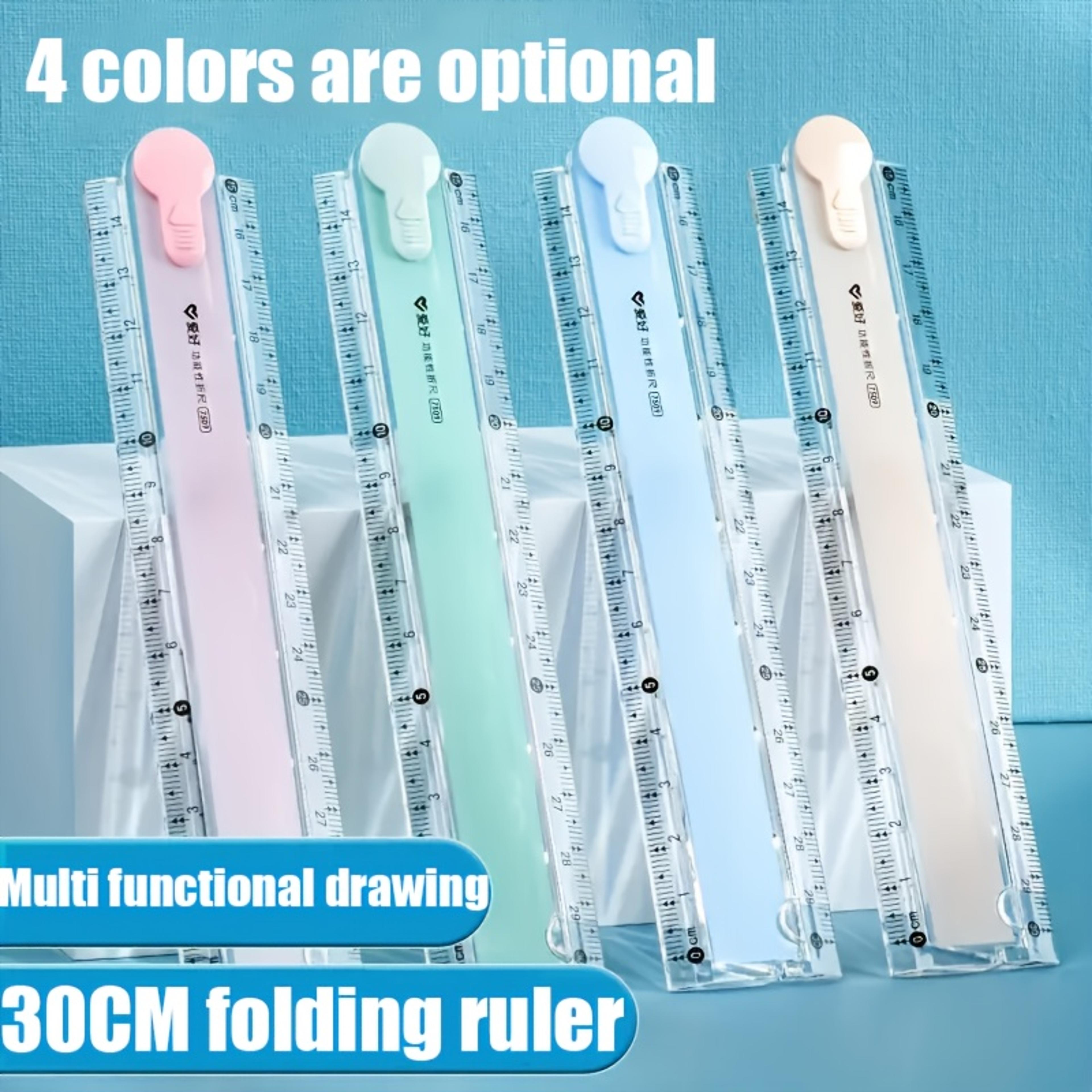 multifunctional folding ruler portable geometry tool for school drawing and measuring