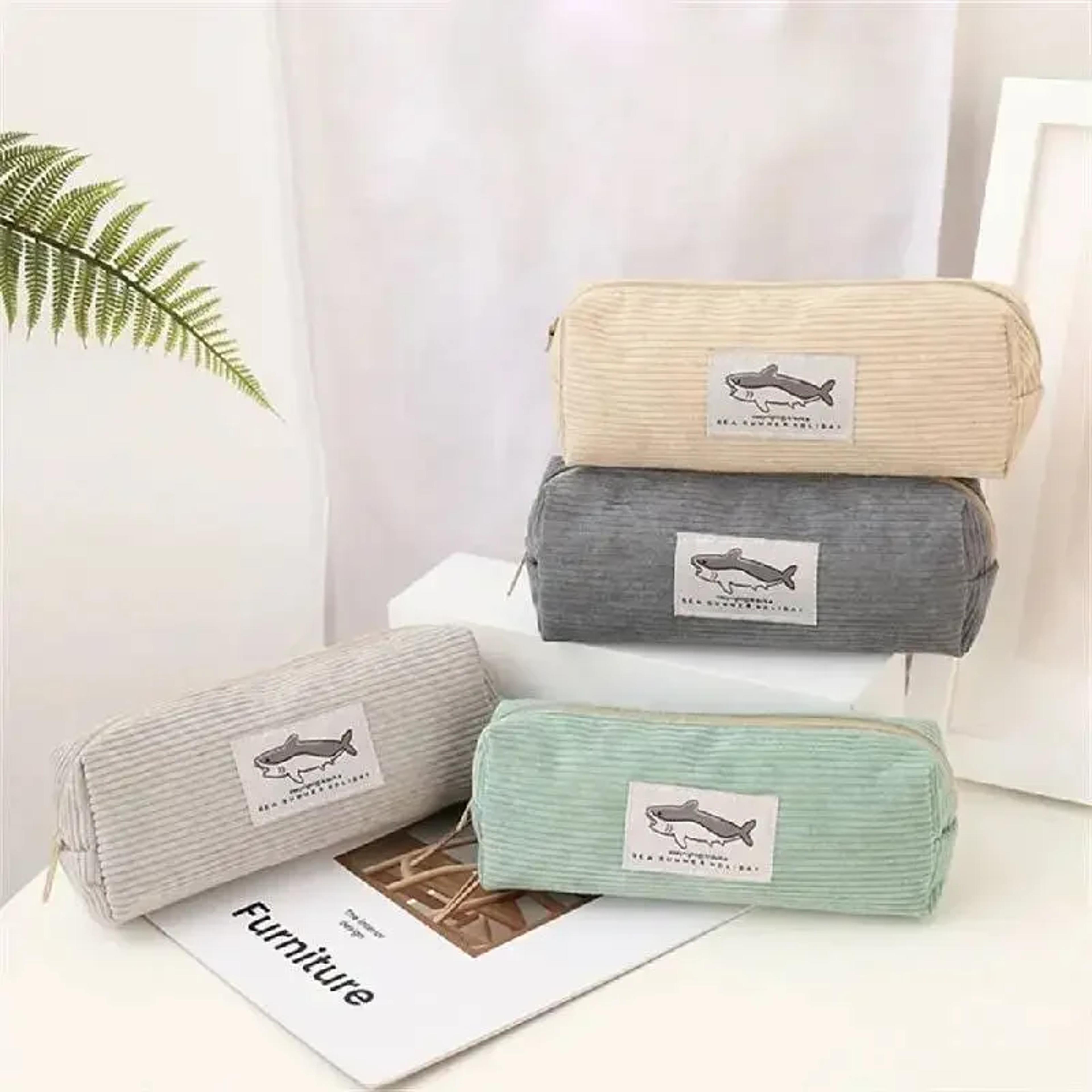 shark pencil case kids pencil pouch zipper organizer bag for school office and makeup