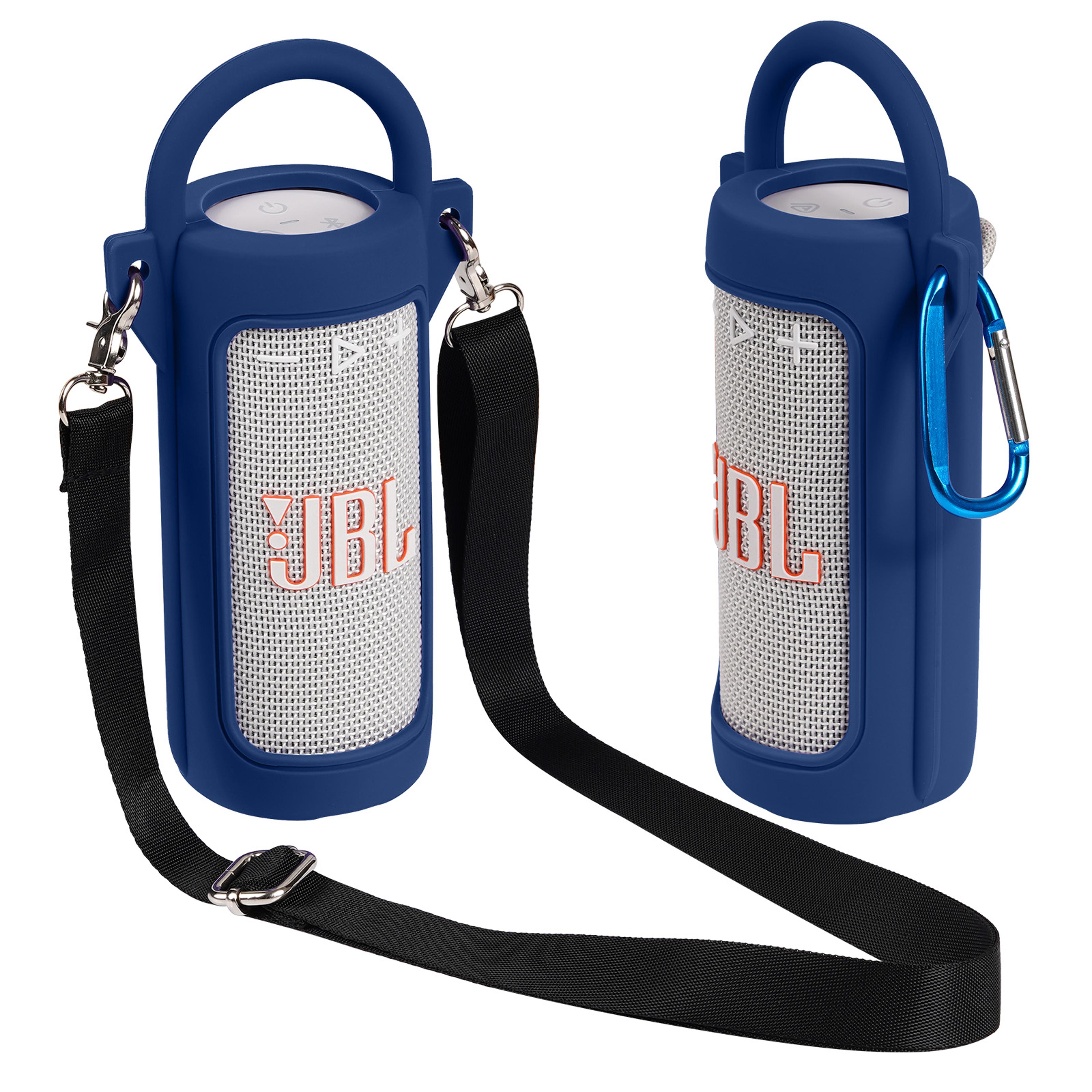 speaker carrying case with shoulder strap silicone protective sleeve for travel
