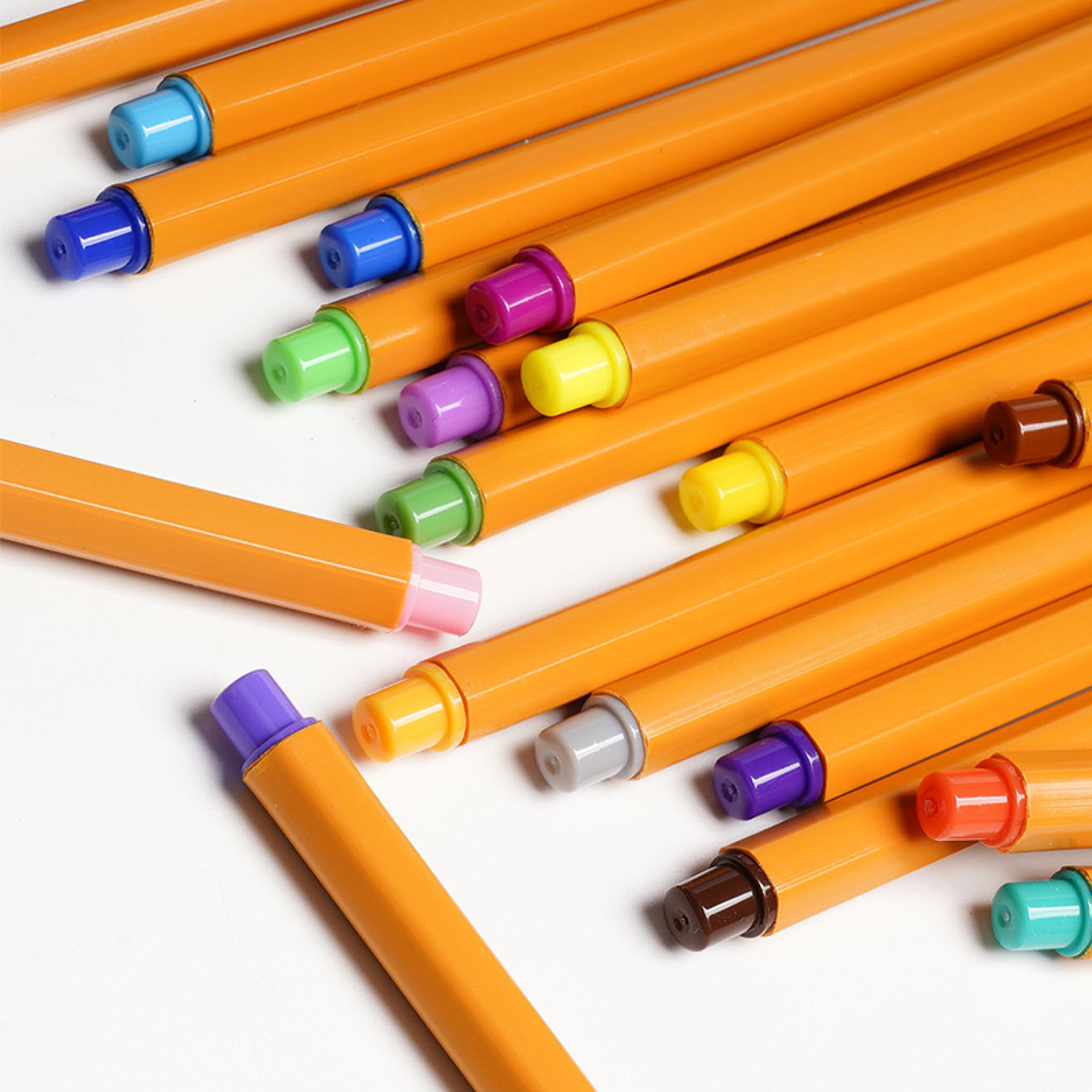 waterproof color fineliner pen set for journaling drawing and notes