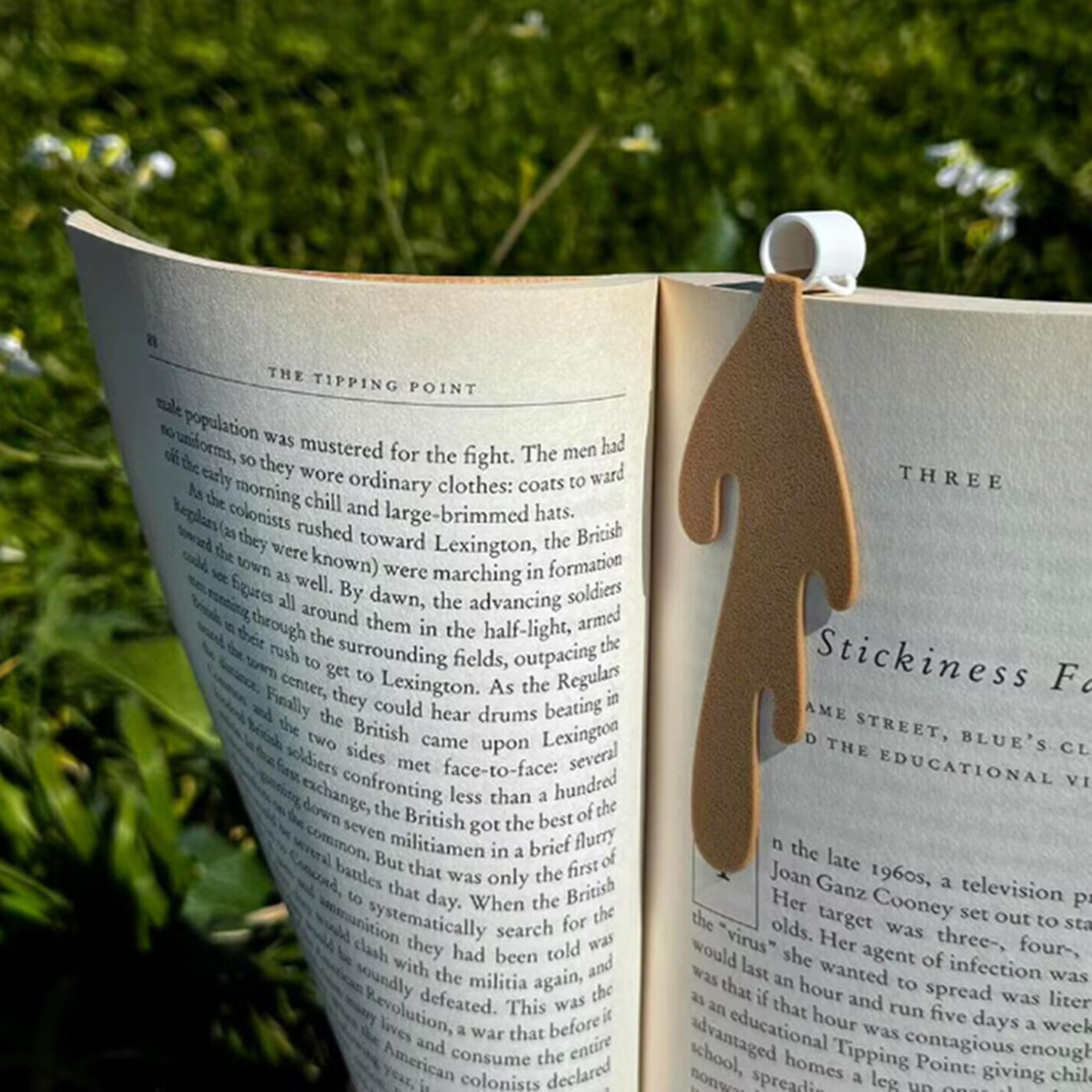 creative coffee bookmark funny book lover gift for office school reading