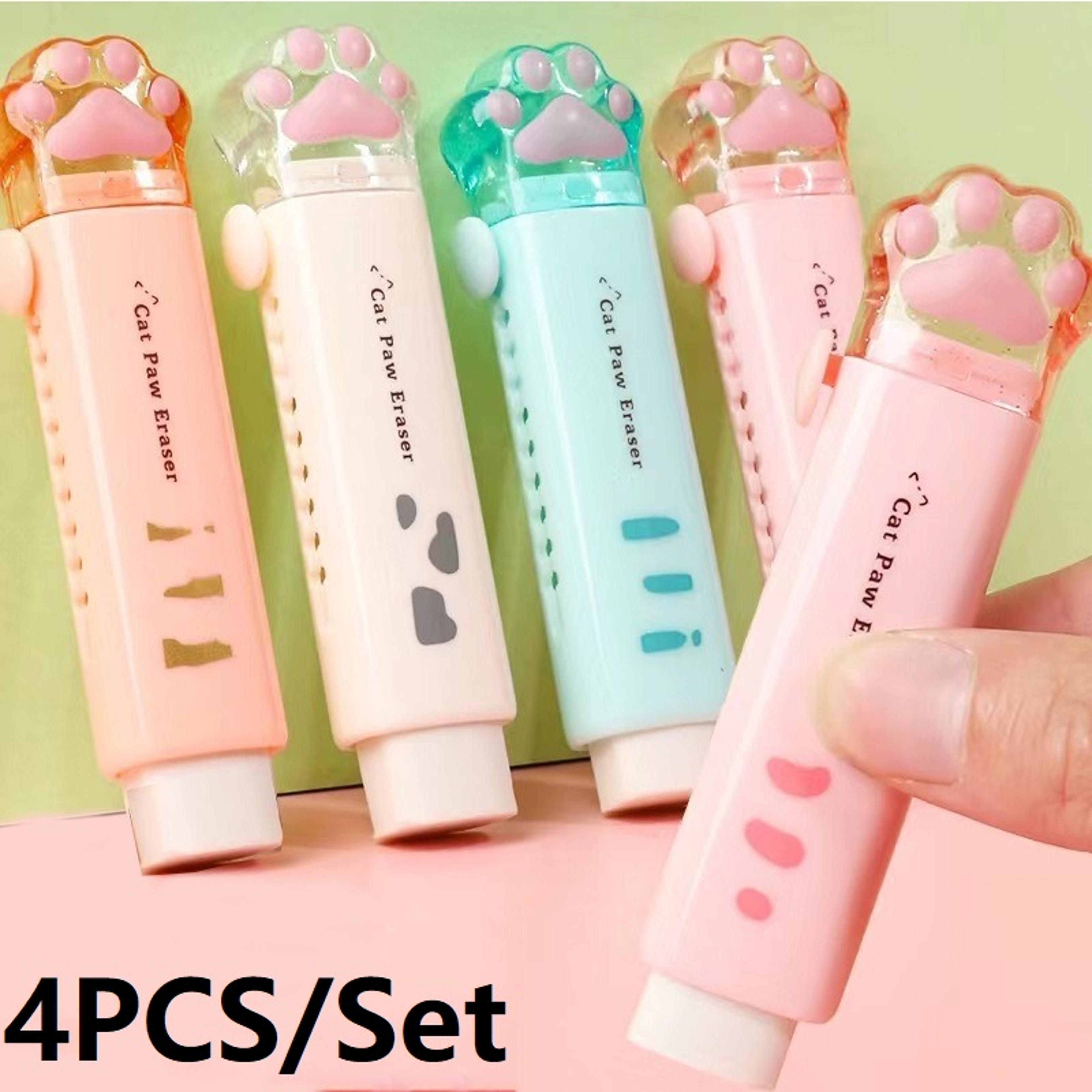 kids eraser set cute school pencil erasers for students